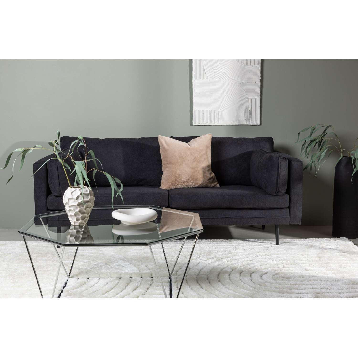 Venture Home Boom Bank 90 x 84 x 203 - Zwart