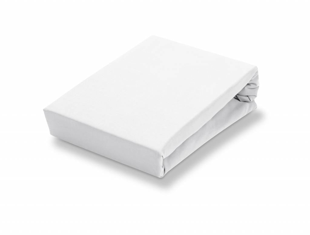 Jersey Soft Hoeslaken White   80-100 x 190-220 cm   Wit   Jersey Soft