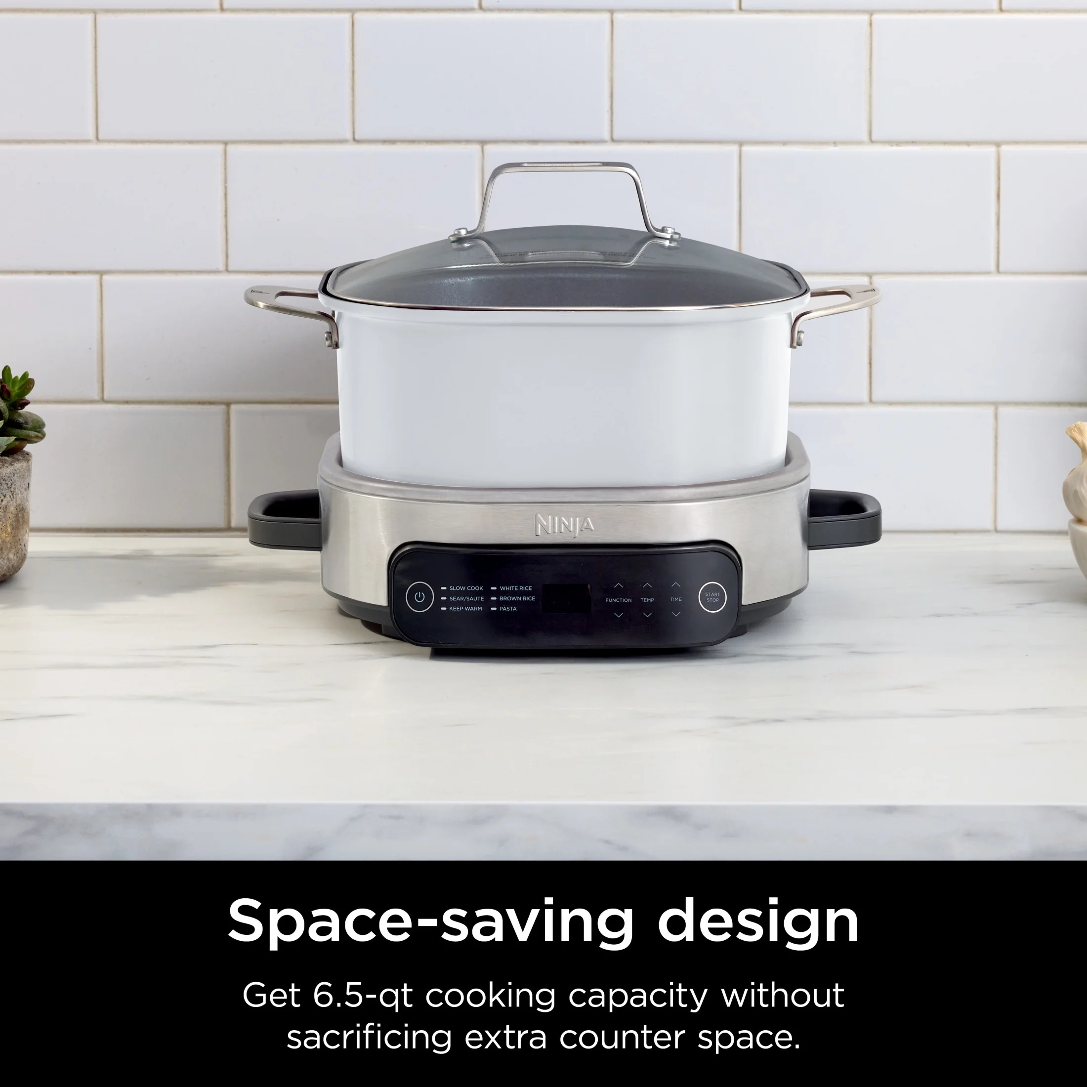 Ninja Foodi 6.5 qt Everyday PossibleCooker, Stainless Steel/White, Multi Cooker, Slow Cooker, MC1100 - Image 7