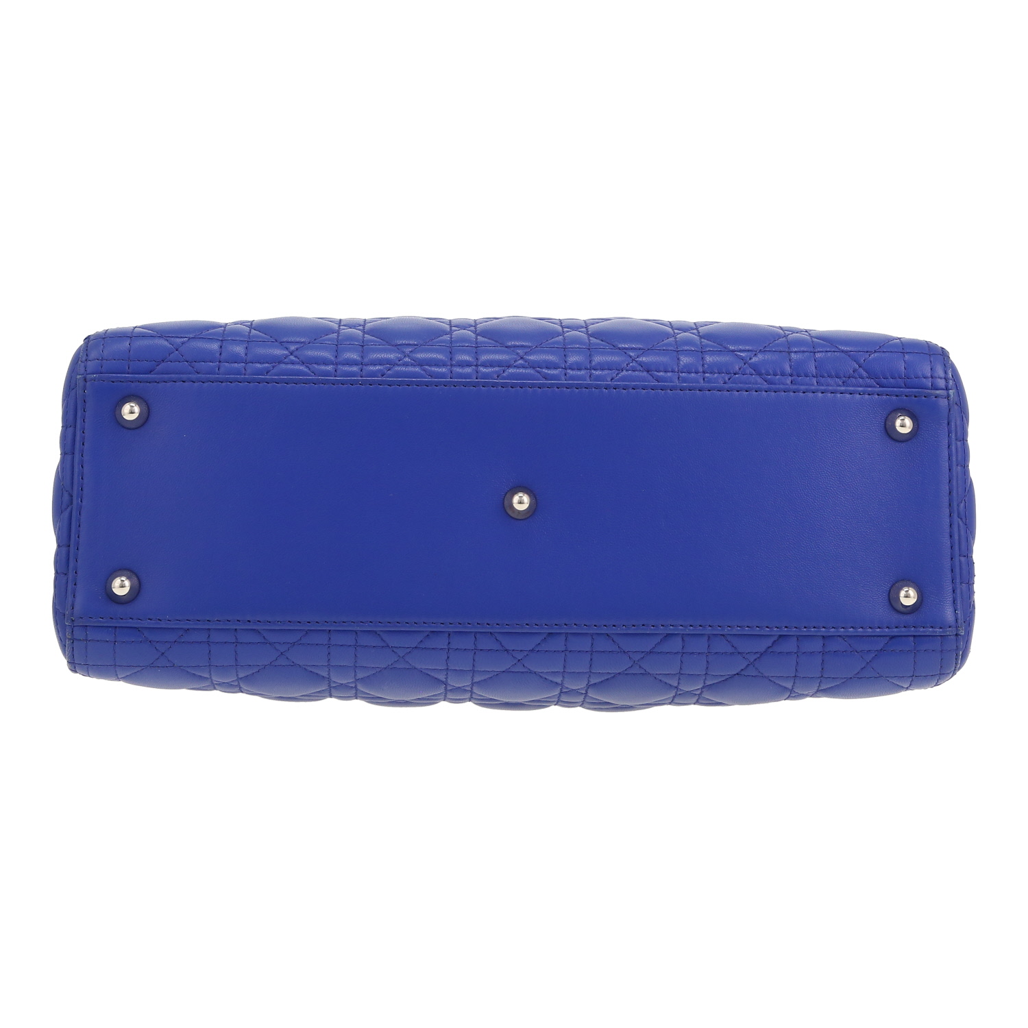 Dior Lady Dior handbag in blue leather cannage1:1High-quality replica