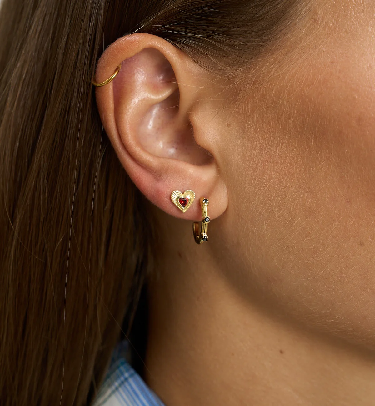 Small Stage Light Hoop Earrings