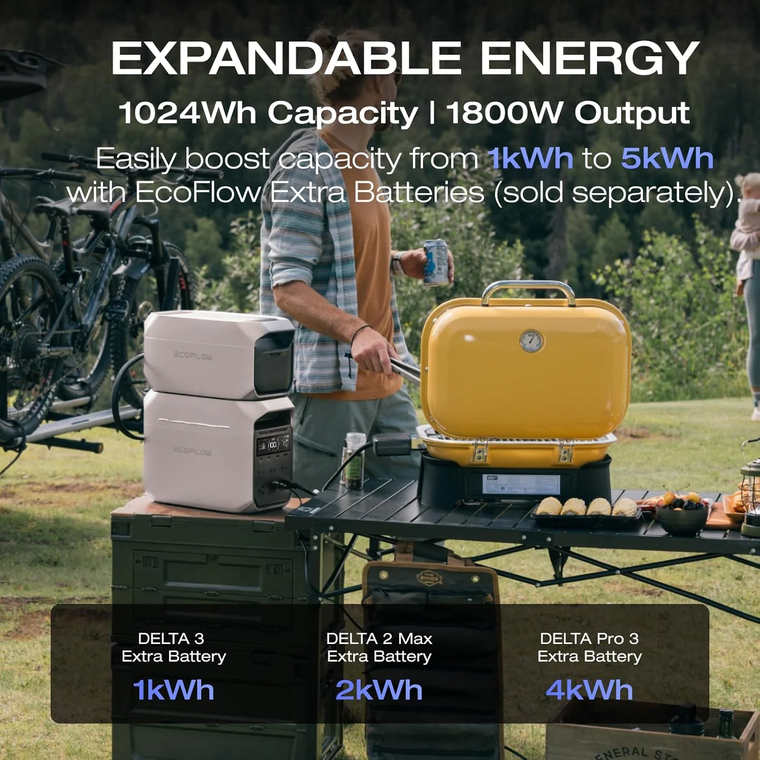 EF ECOFLOW Solar Generator DELTA 3 Plus With 400W Solar Panel, 1000W Solar Input - DELTA 3 Plus - Image 2 EF ECOFLOW Solar Generator DELTA 3 Plus With 400W Solar Panel, 1000W Solar Input - DELTA 3 Plus - Image 2