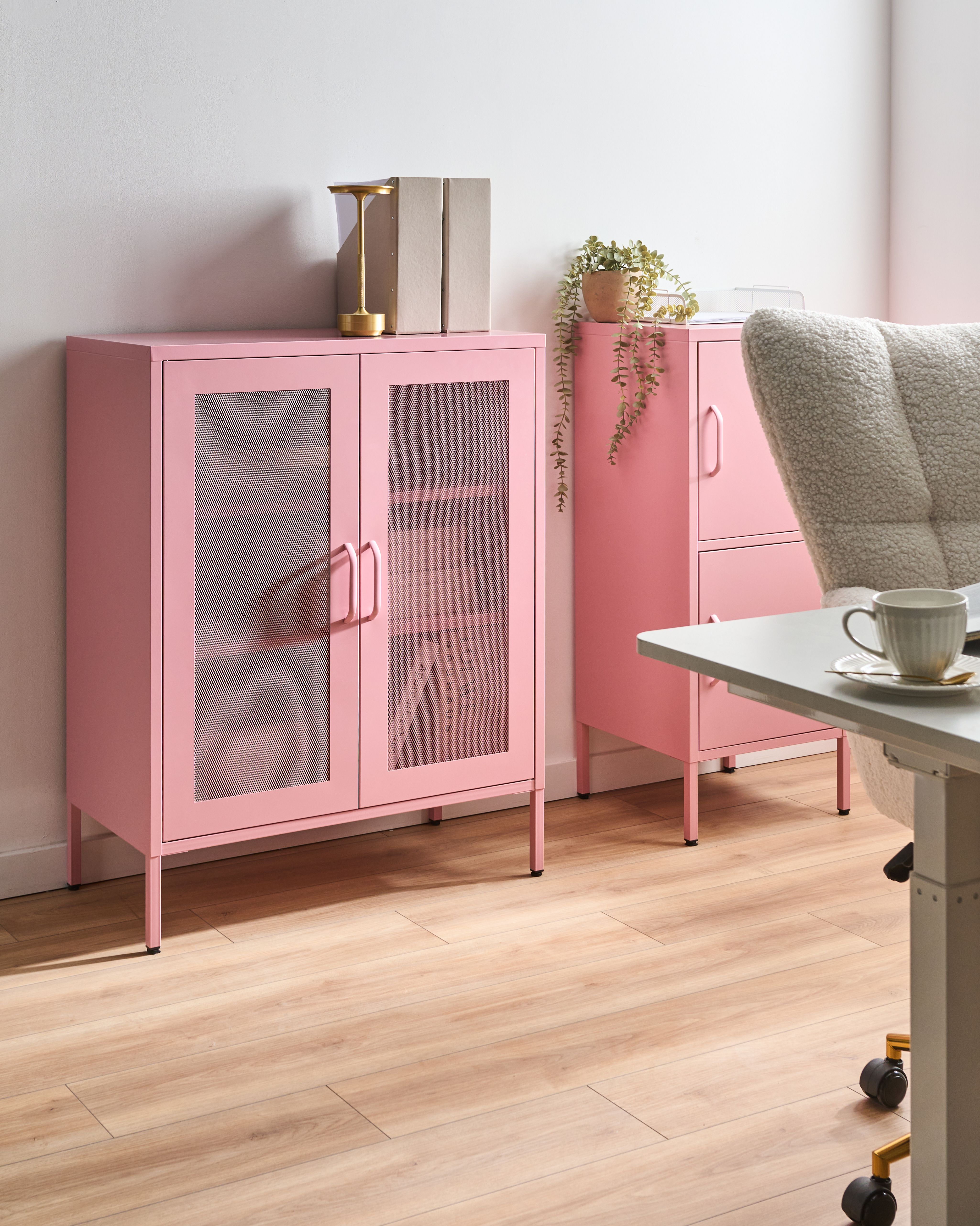 Cabinet WAKATIPU Metal Pink