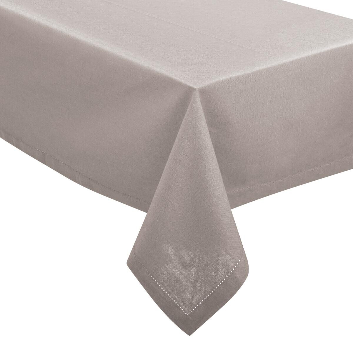 Tablecloth "Jane", cotton chambray Mouse grey, 140x240 cm