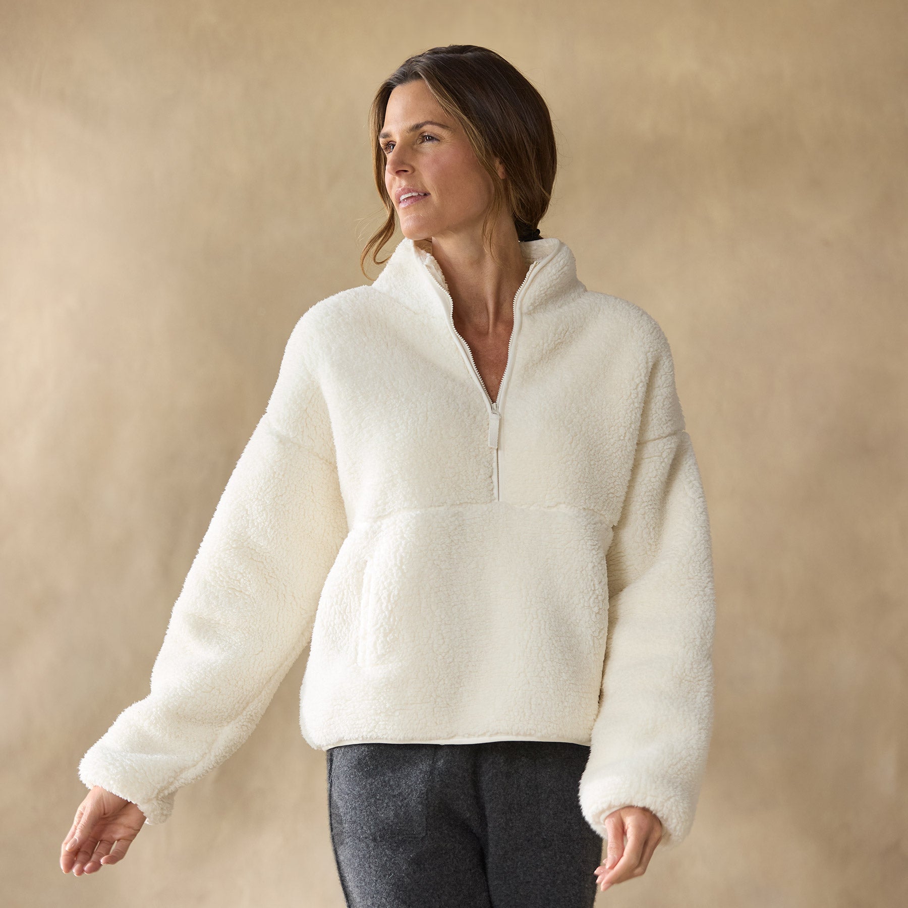 Heidi Sherpa Pullover, Petite - Sundance Clothing