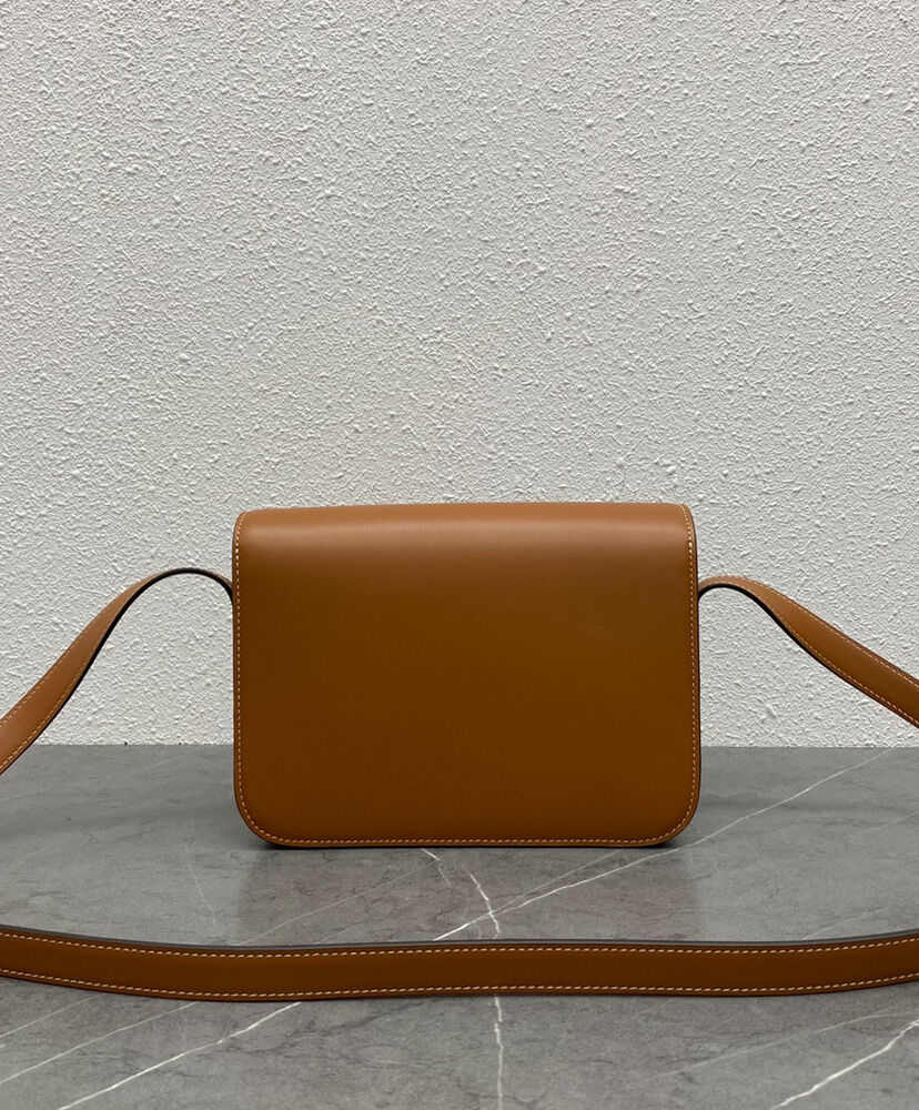 Celine Classique Cuir Triomphe Bag In Natural Calfskin Coffee1:1High-quality replica