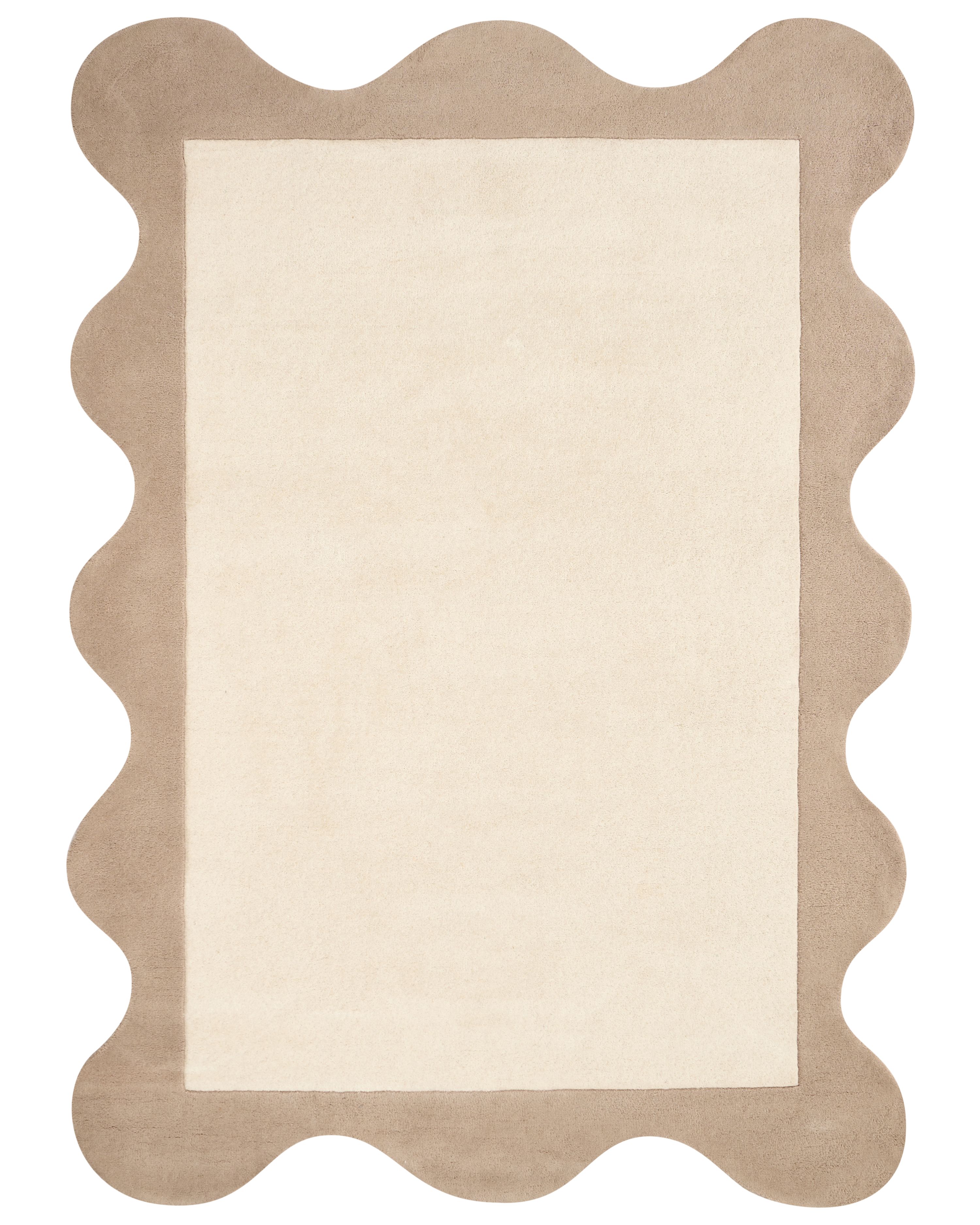 Rug SANGHAR Beige 160 x 230 cm Wool