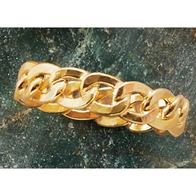 10K Gold Open Link Ring - MIDNIGHT VELVET CATALOG