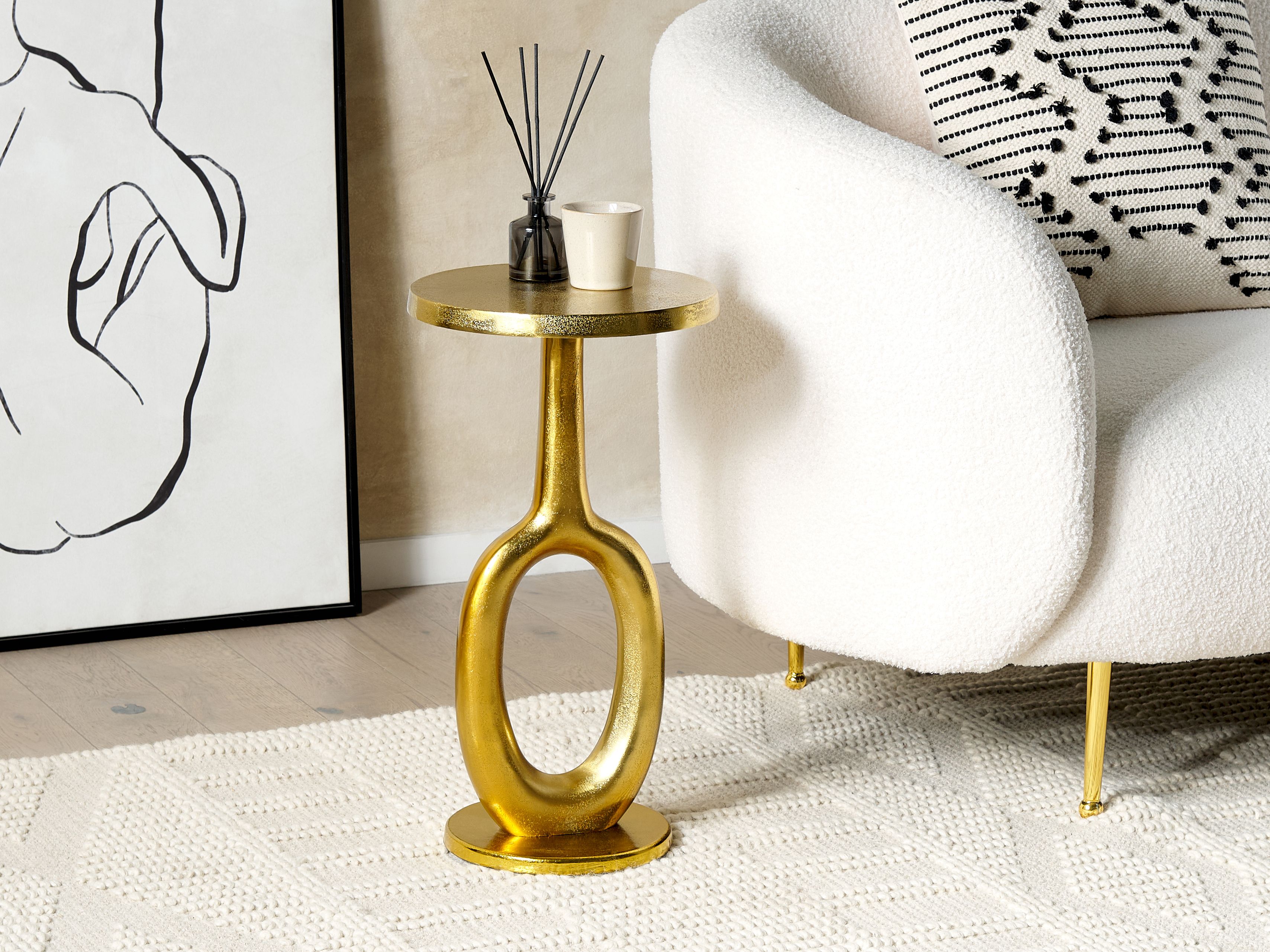 Side Table APITI Metal Gold