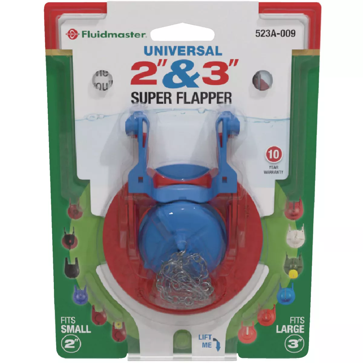 Fluidmaster Super Flapper Adjustable Rubber Universal Flapper