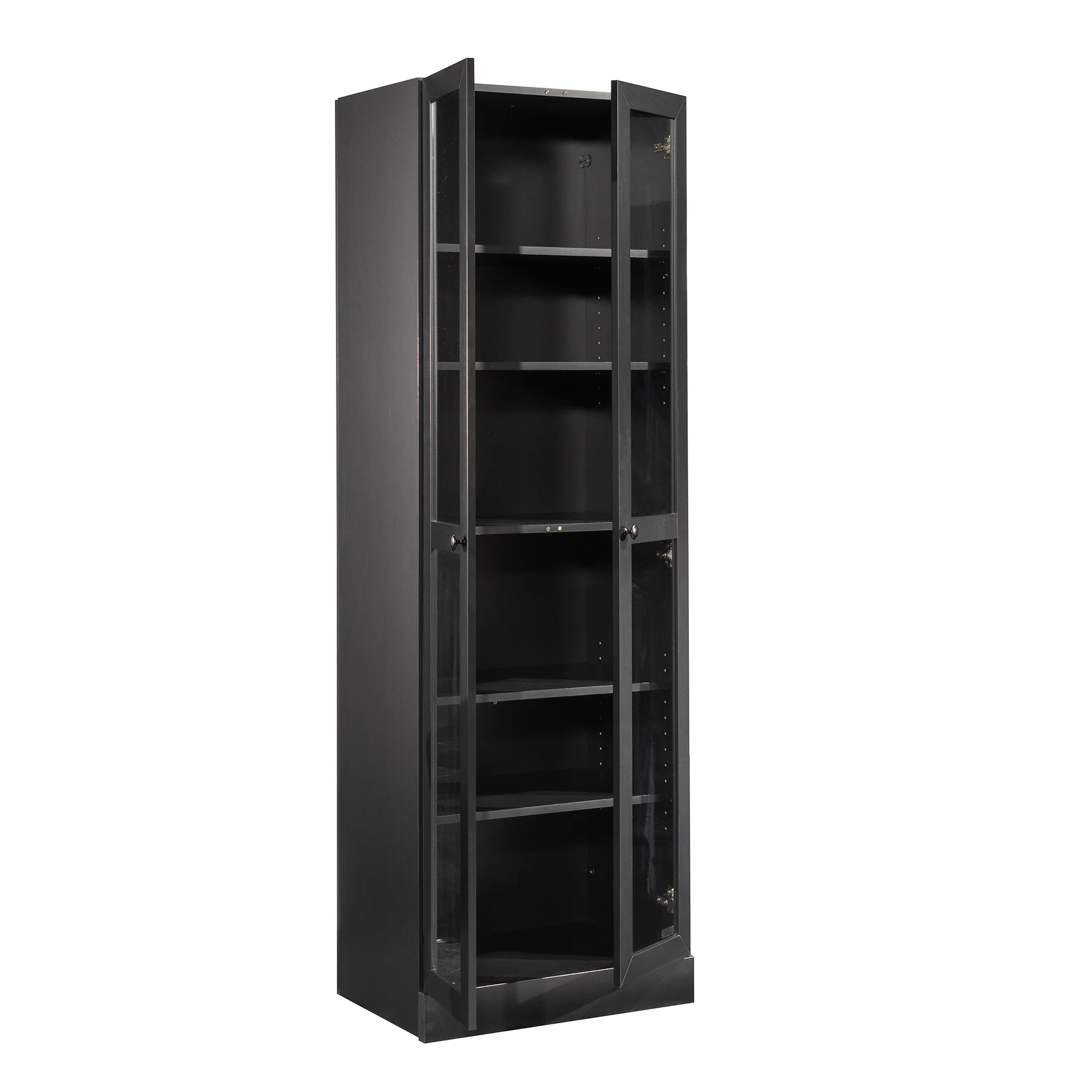 Mainstays Glass Door Storage Bookcase, Black Finish - Image 15