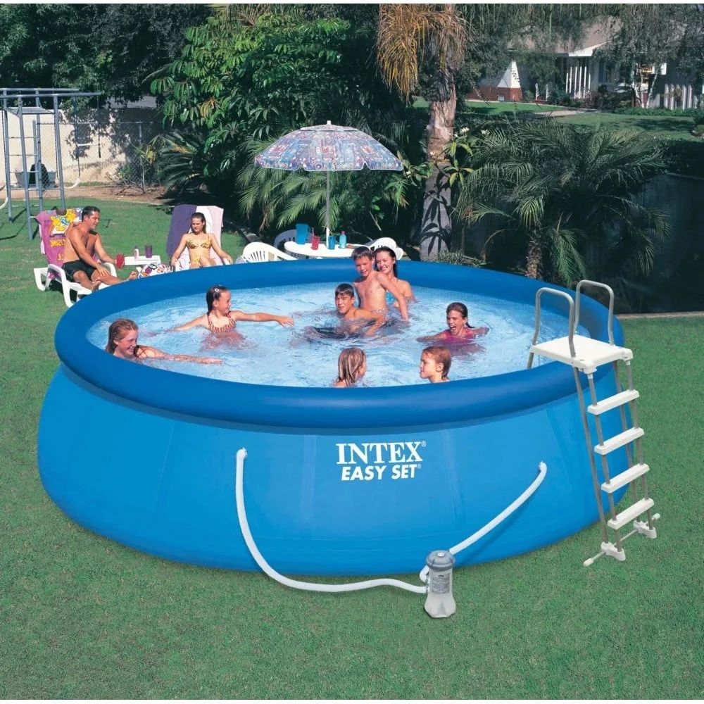 INTEX Easy Set Inflatable Round Pool, 15 ft x 48 in - Filter Pump And Accessories - Image 15 INTEX Easy Set Inflatable Round Pool, 15 ft x 48 in - Filter Pump And Accessories - Image 15