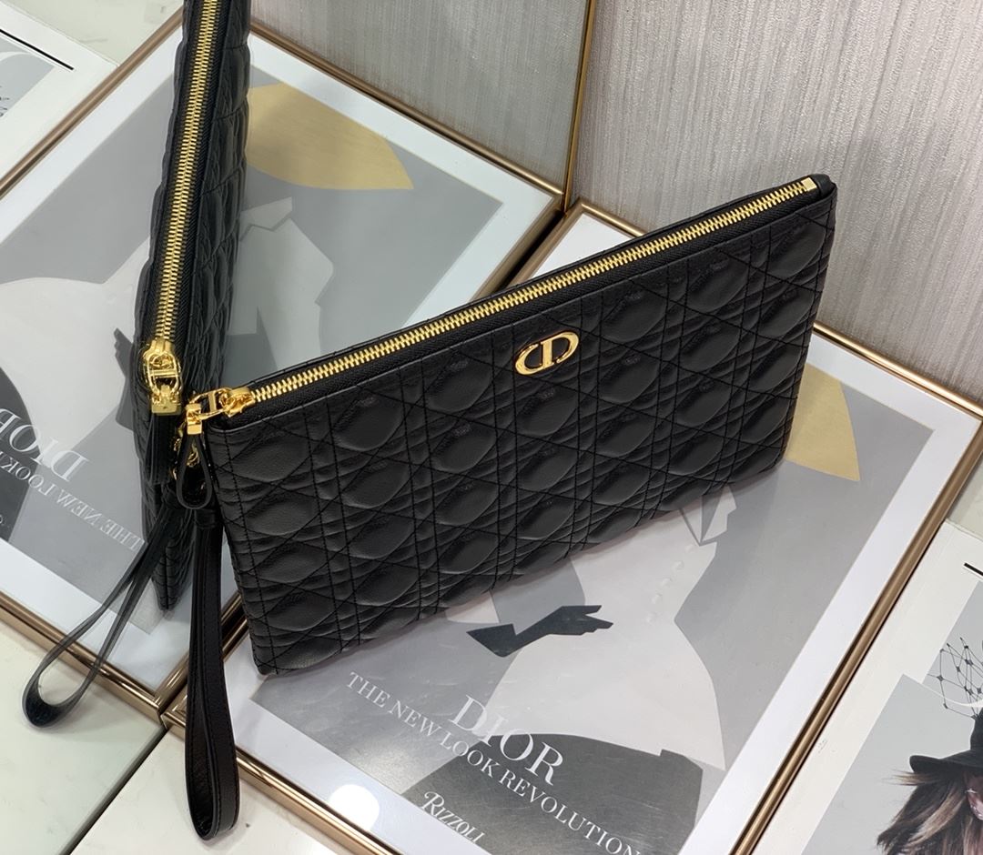 Lagre Dior Caro Daily Pouch Pink/Black/Blue/Brown For Women‎ 12in/30cm CD S5086UWHC_M81P1:1High-quality replica