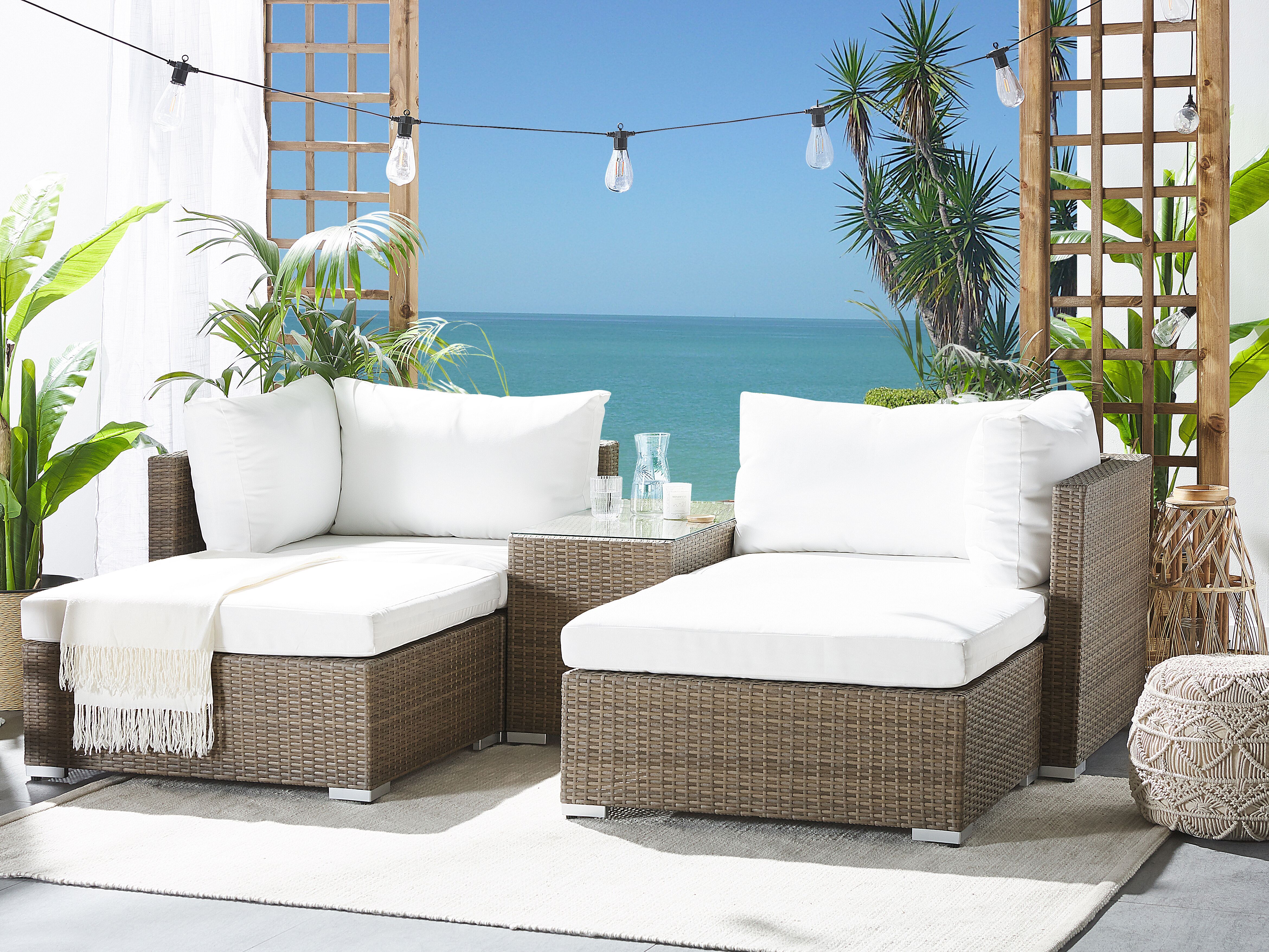 Outdoor Cushion Cover Set NOTO Off-White