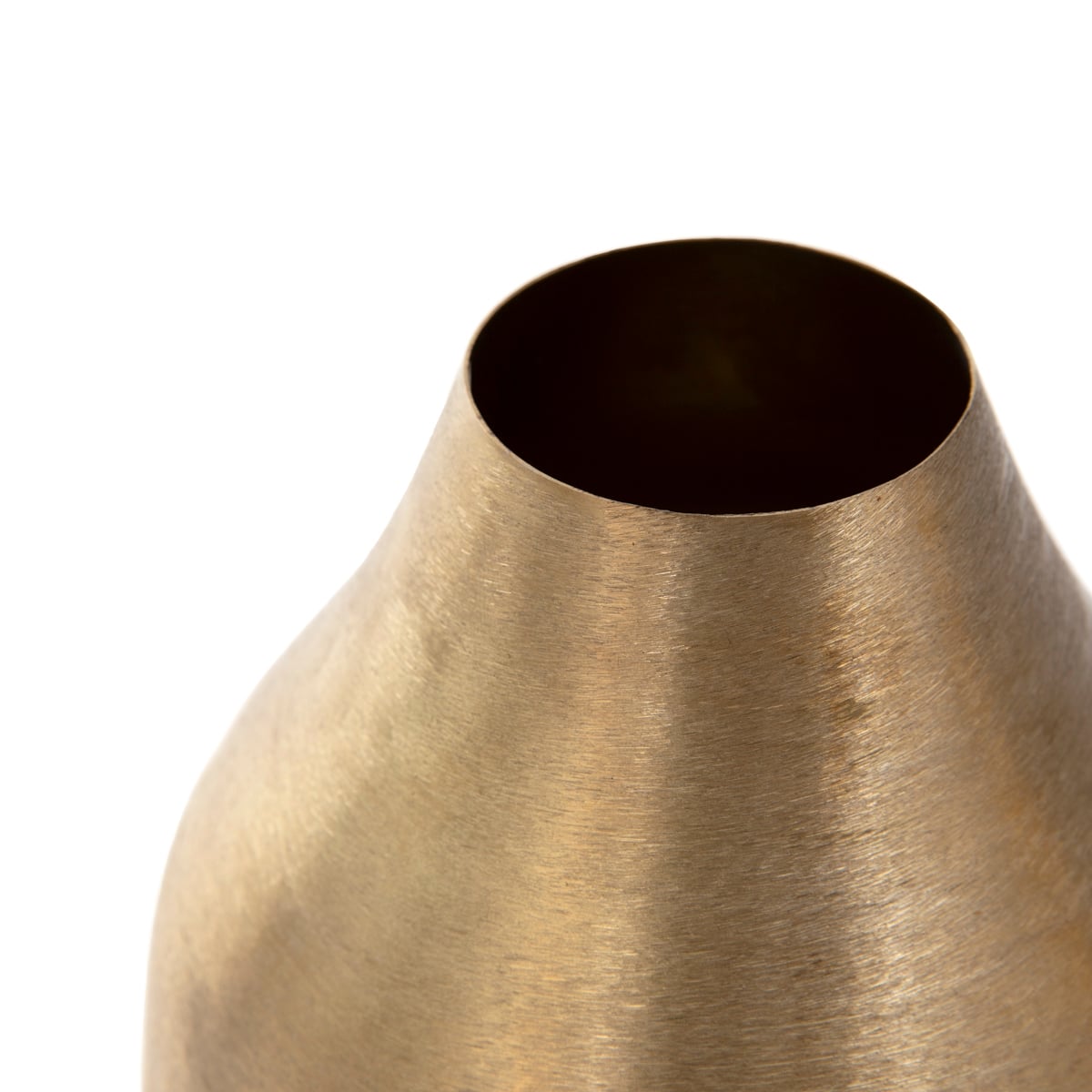 Wazon GIRONA metalowy złoty 15x15x21 cm