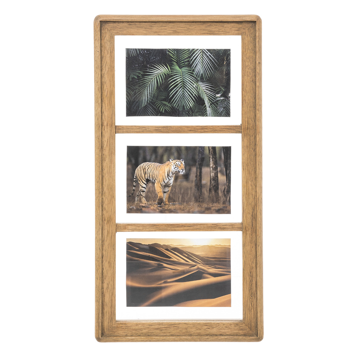 Photo frame"Eliott" Mango wood, 3 photos
