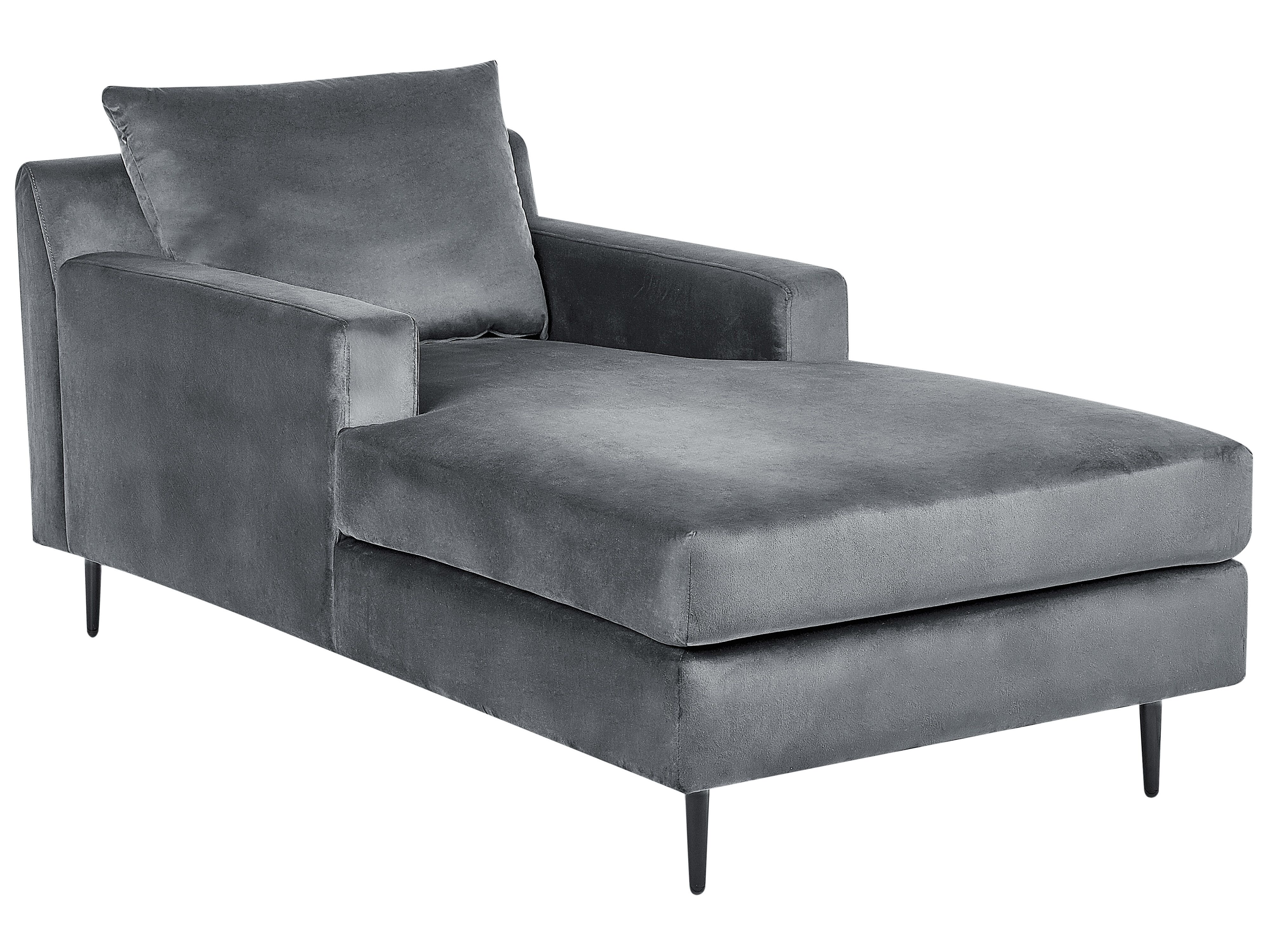 Chaise Longue GUERET Velvet Grey