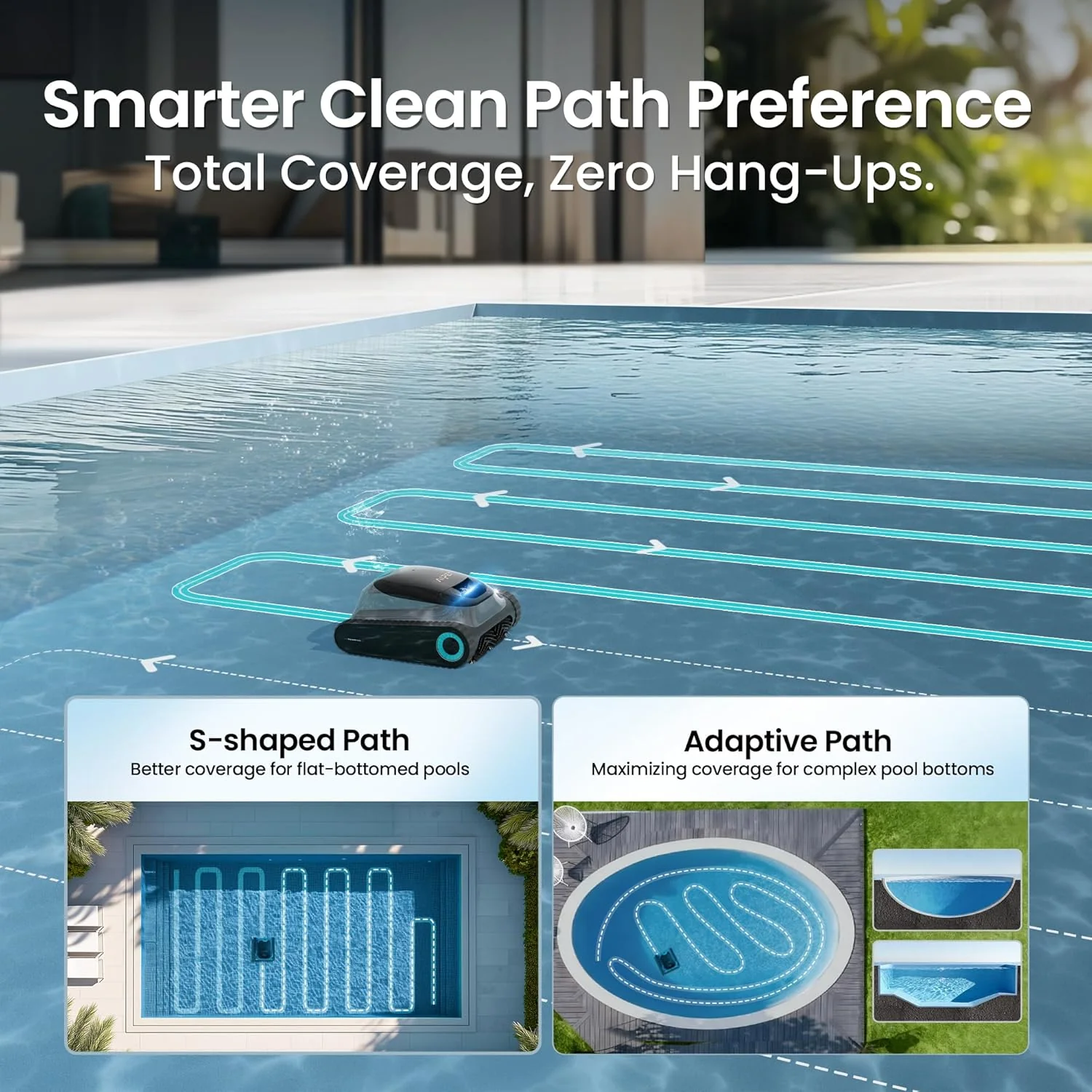 Aiper Scuba S1 Robotic Pool Cleaner With Wall And Waterline Cleaning - S1 - Image 2 Aiper Scuba S1 Robotic Pool Cleaner With Wall And Waterline Cleaning - S1 - Image 2