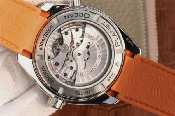 Replica Omega Planet Ocean Professional Orange Bezel 45mm OMF Rubber Strap A8500 - Top club