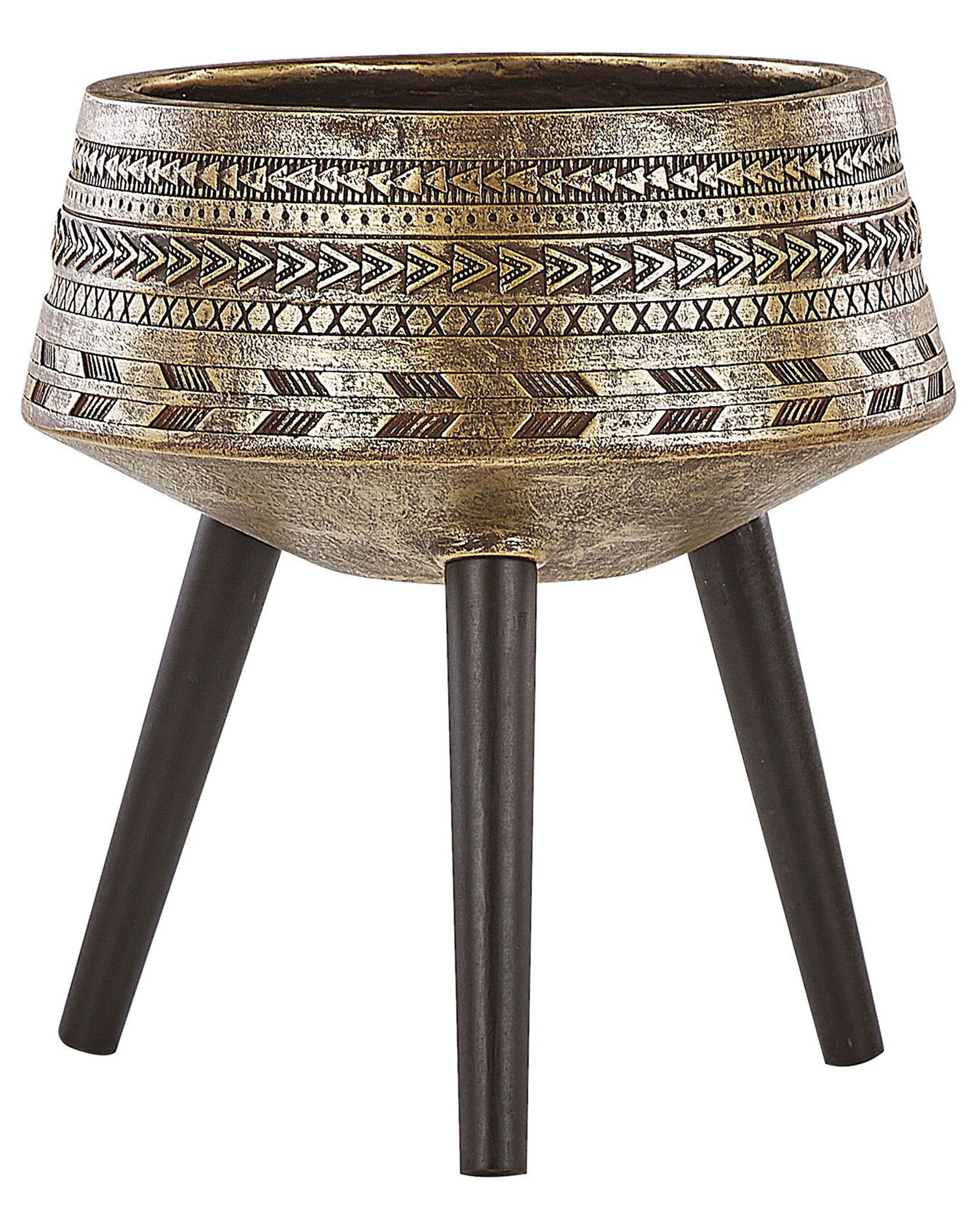 Elevated Plant Pot VARDIANI 50 cm Gold
