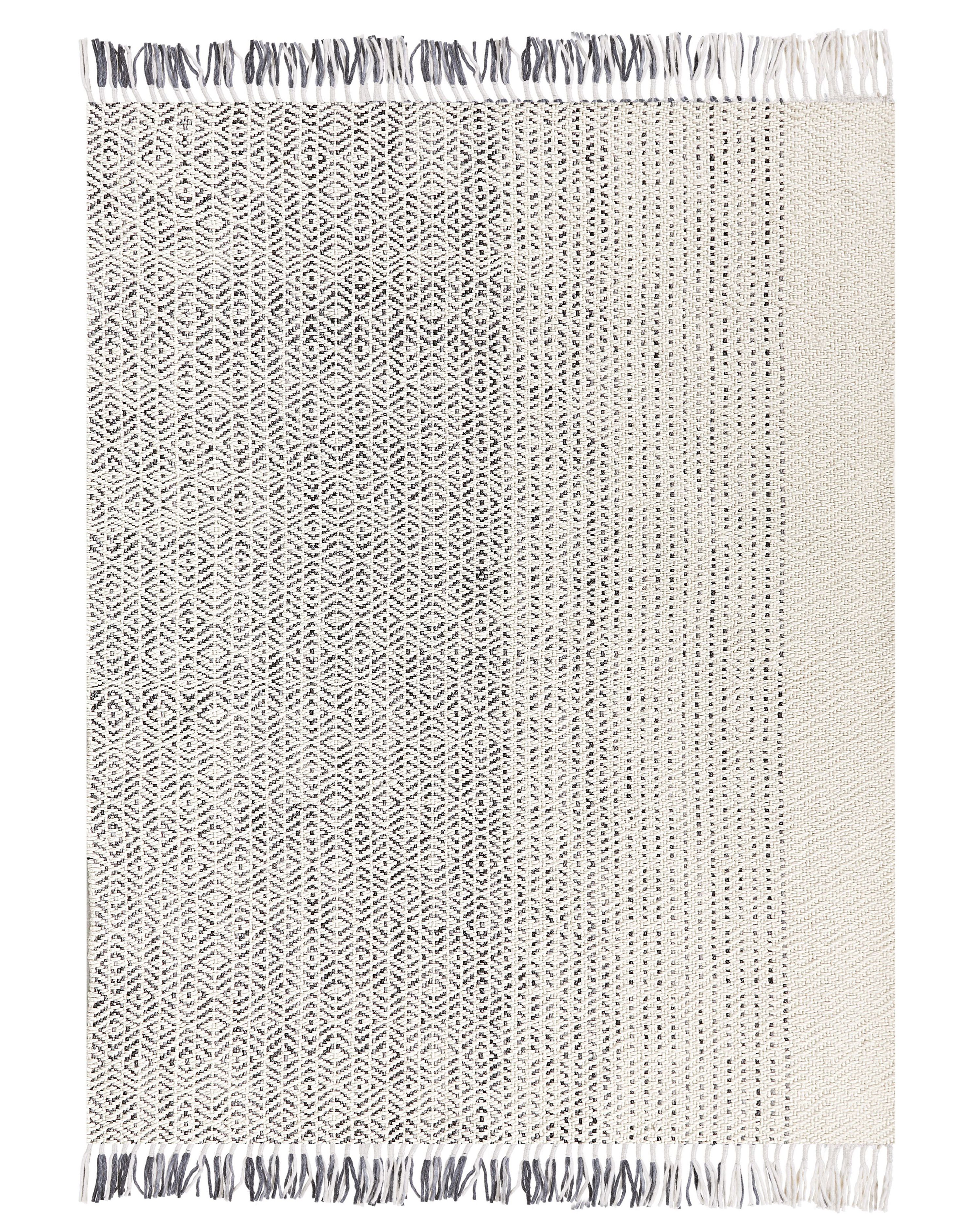 Rug OMERLI White 160 x 230 cm Wool