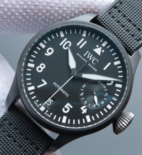 Replica IWC ZF Big Pilot IW502001 Real Ceramic Nylon Strap - Elite Watch Atelier