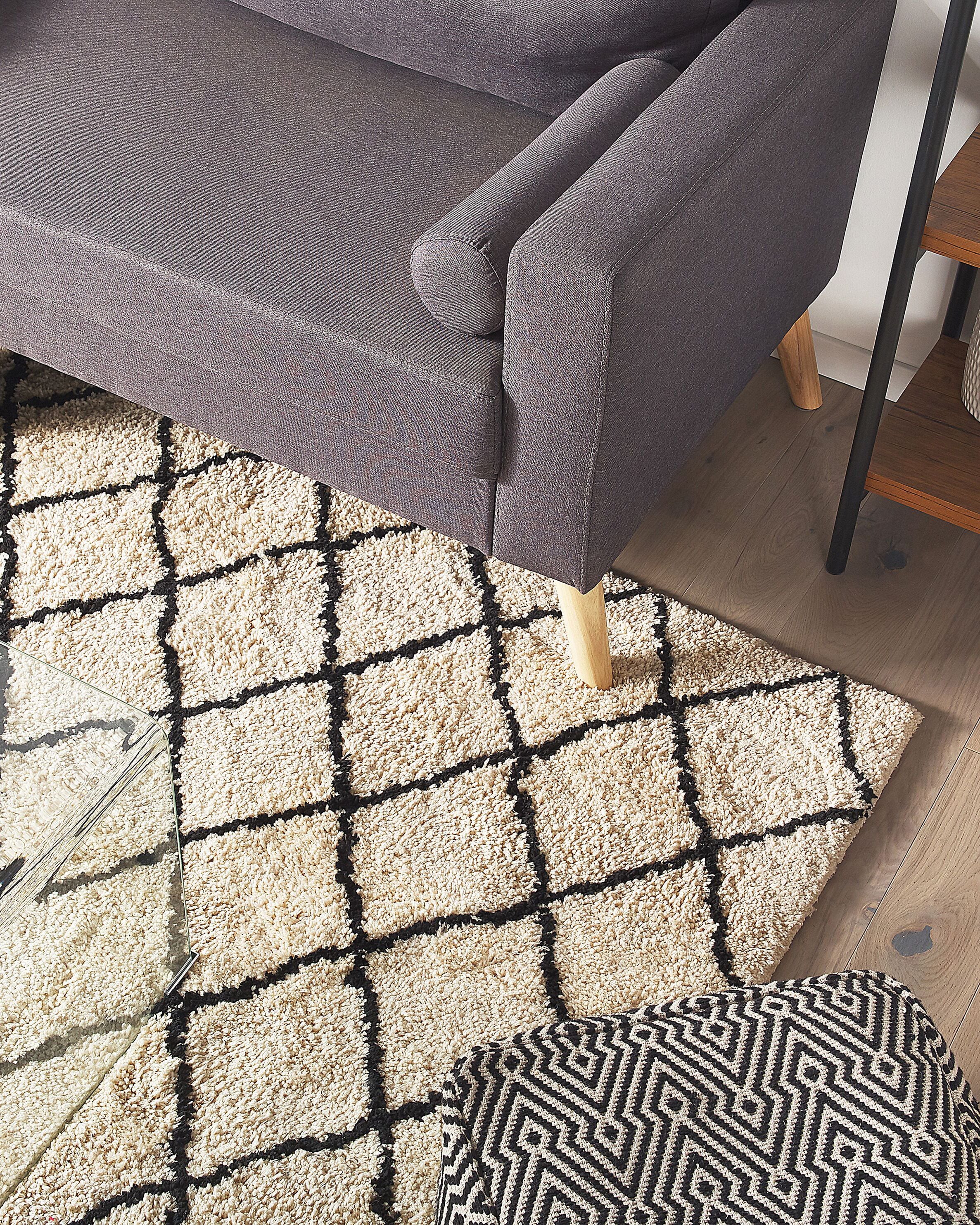 Rug MIDYAT Beige 200 x 200 cm