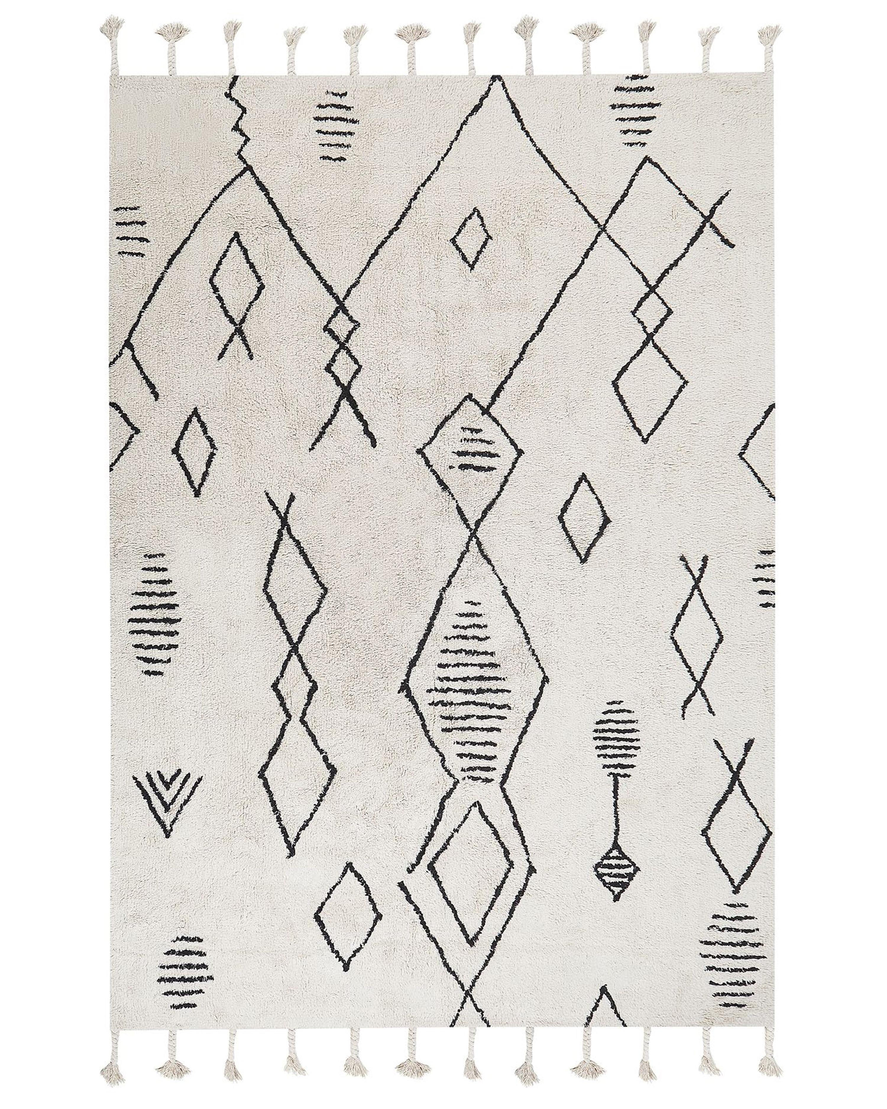Rug KEBIR Off-White 160 x 230 cm Cotton