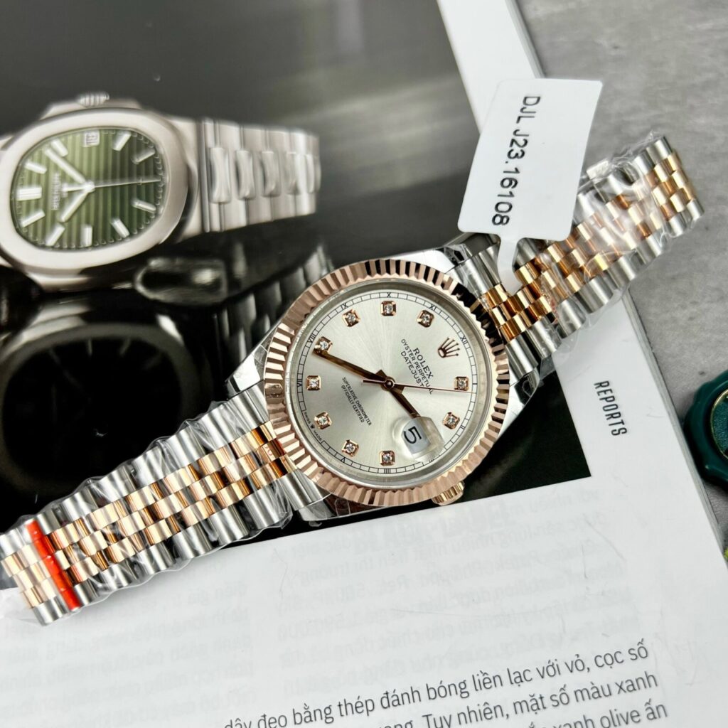 Rolex Replica Watch DateJust 126331 Gold Wrapped Sliver Dial GM Factory 41mm - Top club
