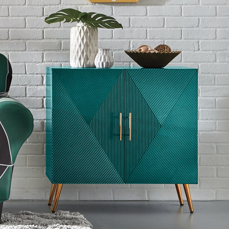 Trystan Green Cabinet - MIDNIGHT VELVET CATALOG