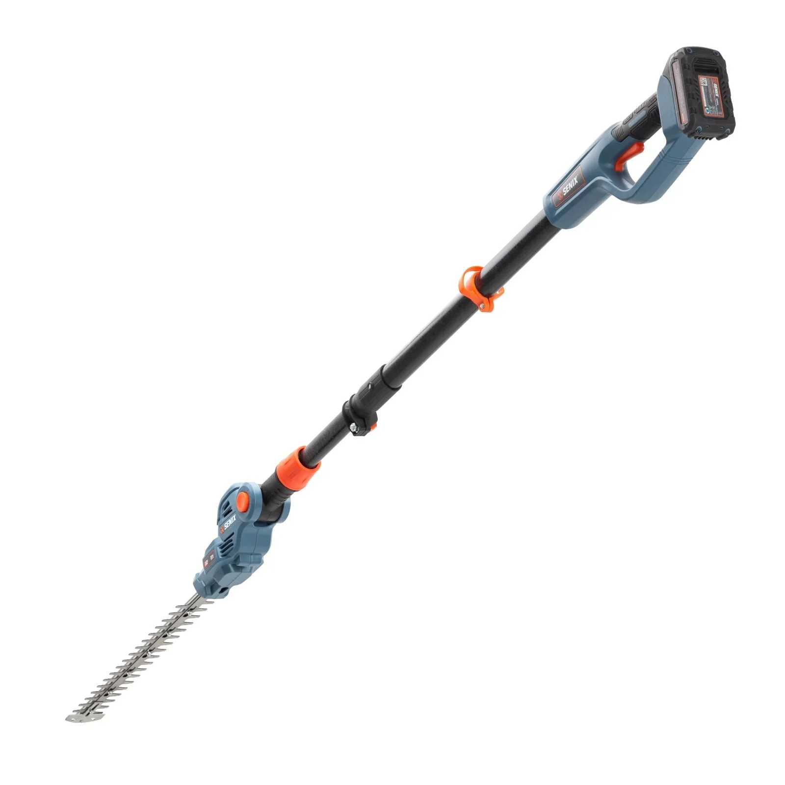 SENIX Cordless Pole Hedge Trimmer, 20 Volt Max, 18-Inch Cutting, 21-Inch Blade - HTPX2-M - Image 8 SENIX Cordless Pole Hedge Trimmer, 20 Volt Max, 18-Inch Cutting, 21-Inch Blade - HTPX2-M - Image 8