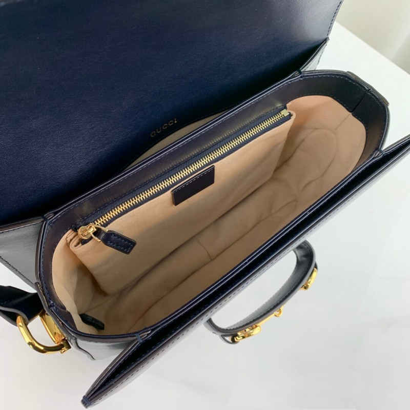 Replica Gucci 1955 Horsebit Shoulder Bag 602204 Blue1:1High-quality replica