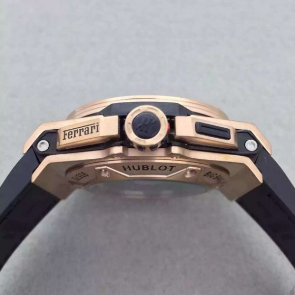 Replica Hublot Big Bang Ferrari Limited Edition RG Black Dial Black Rubber Strap A7753 - Top club