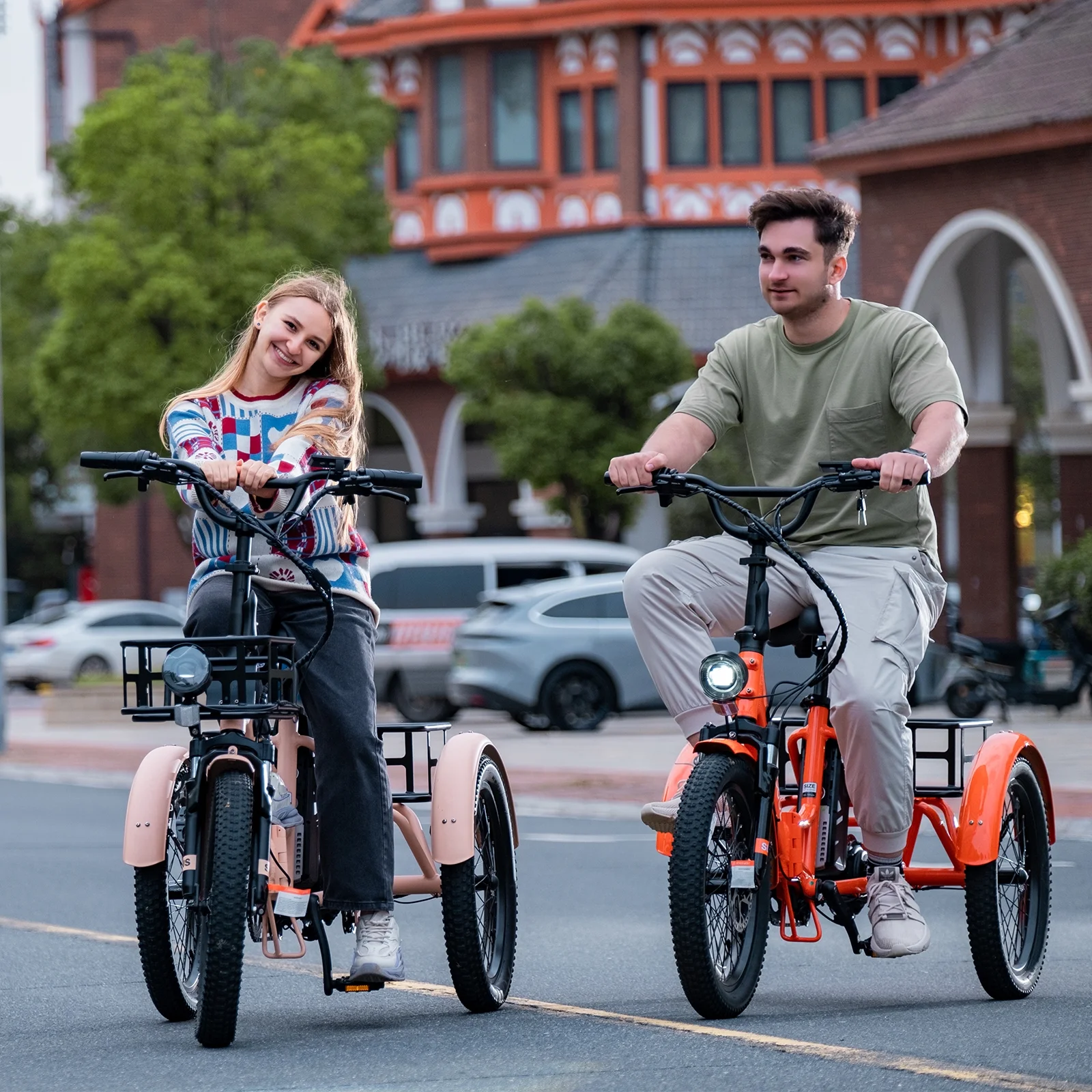 MOONCOOL TK1 Folding Electric Tricycle for Adults,48V 14.5Ah Removable battery, 500W(Peak 1000w)Motor, 20" Fat Tire Step-Thru 3Wheel Electric Bicycle w/Front&Rear Baskets, Certified to UL 2849 by SGS - Image 34