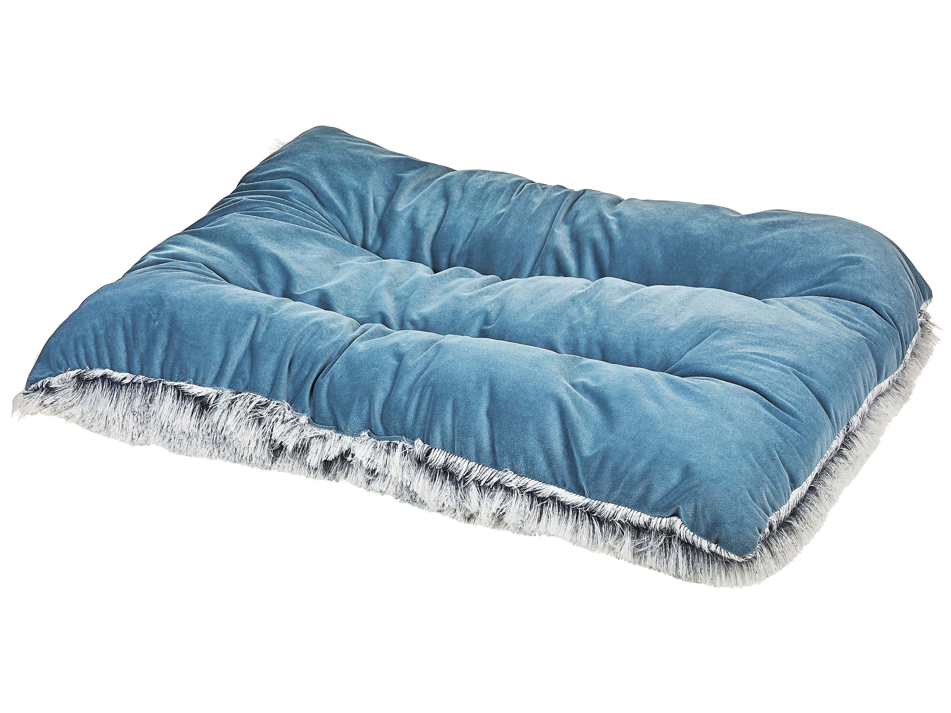 Pet Bed ERGANI Velvet Blue