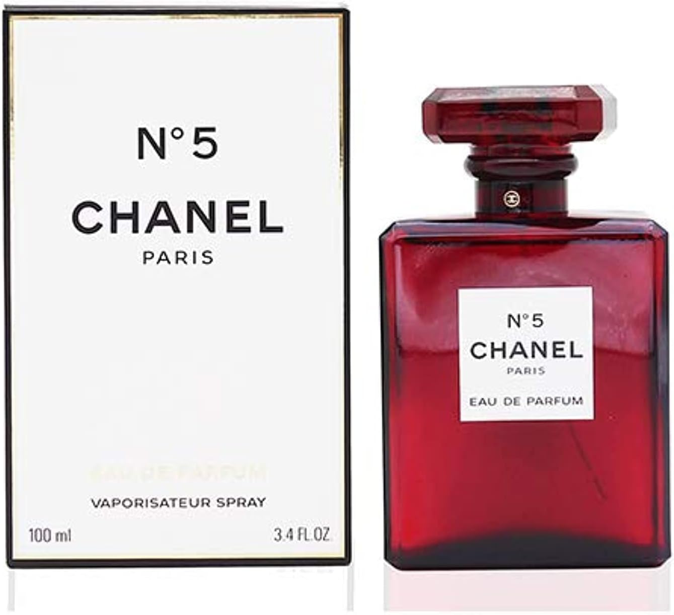 CHANEL N°5 Eau de Parfum - Limited Edition Red Bottle (100ml / 3.4 oz) - COZYMIZE