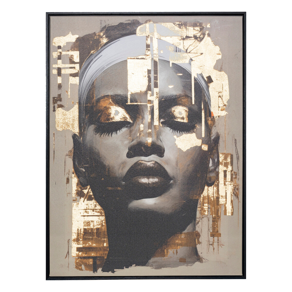 Framed printed canvas "Magdalena" Brown, 60x80 cm