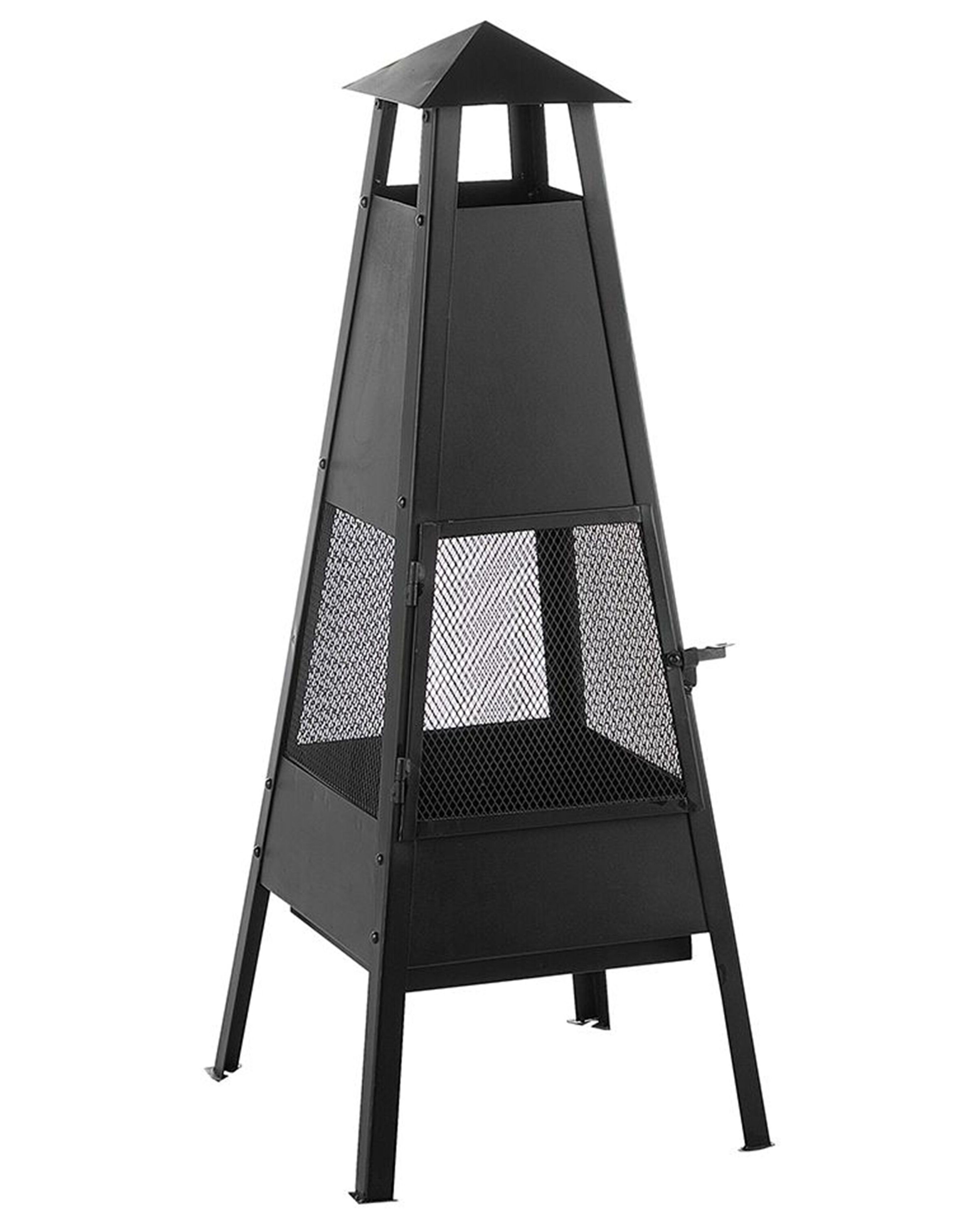 Fire Pit YASUR Metal Black
