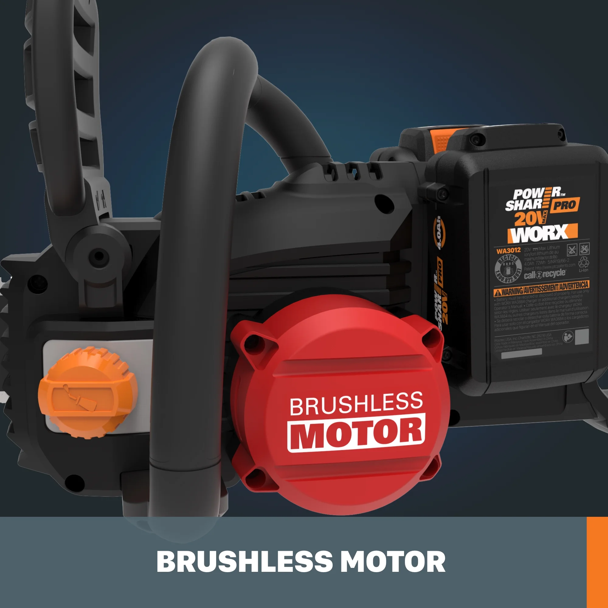 Worx Nitro WG385 40V Power Share PRO 16" Cordless Chainsaw with Brushless Motor - Image 3