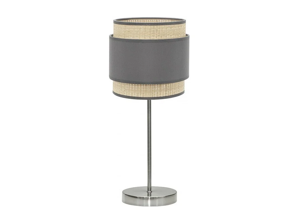 Bureau 1light x E14 modèle Kandy Natural / gris FABRILAMP