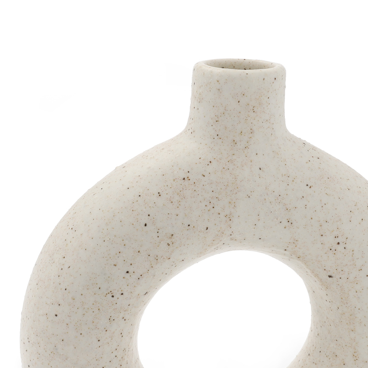 Wazon NOVO z dziurą biały 19x5,5x21 cm