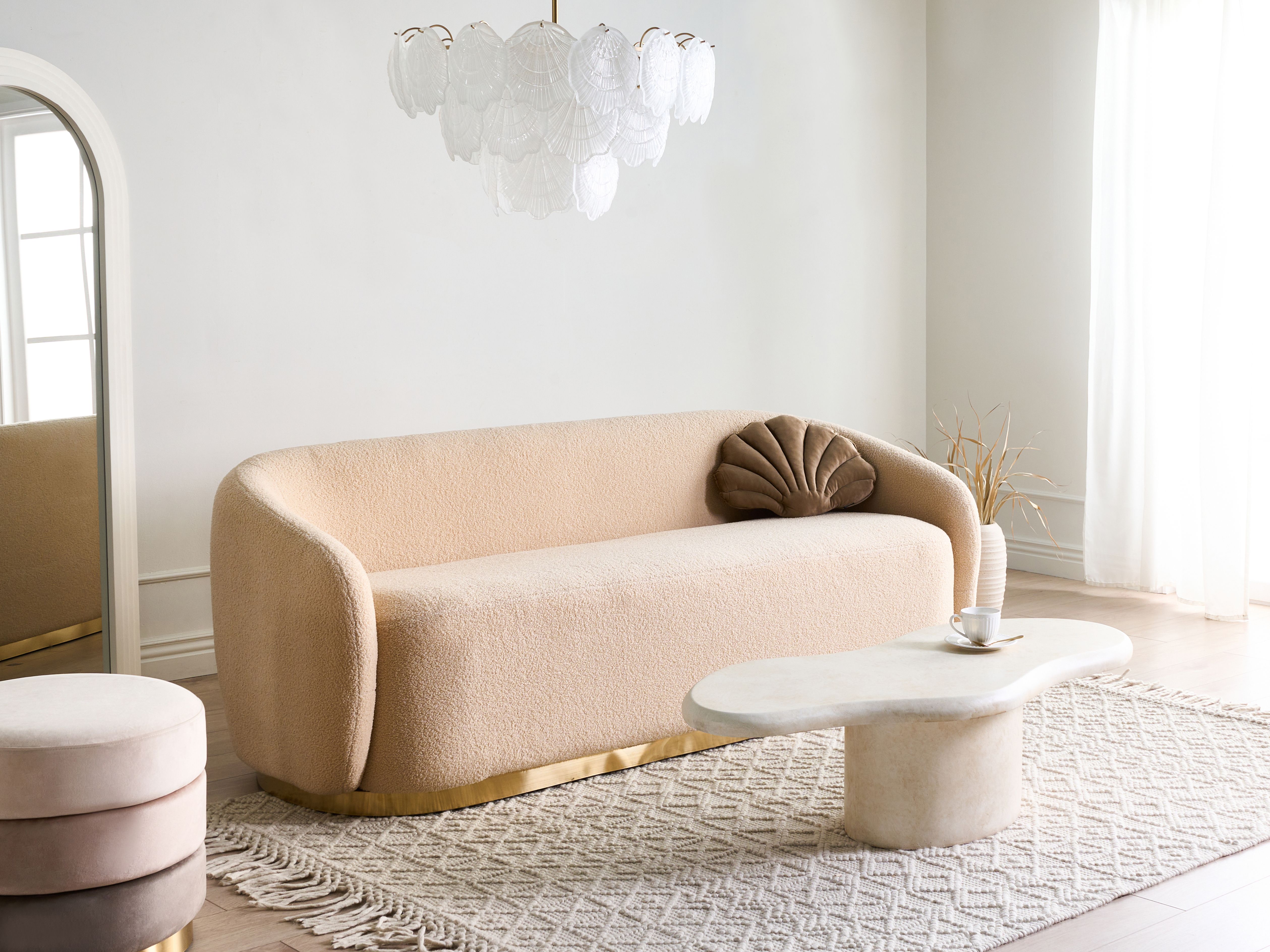 Sofa 2 Seater SIPO Boucle Beige