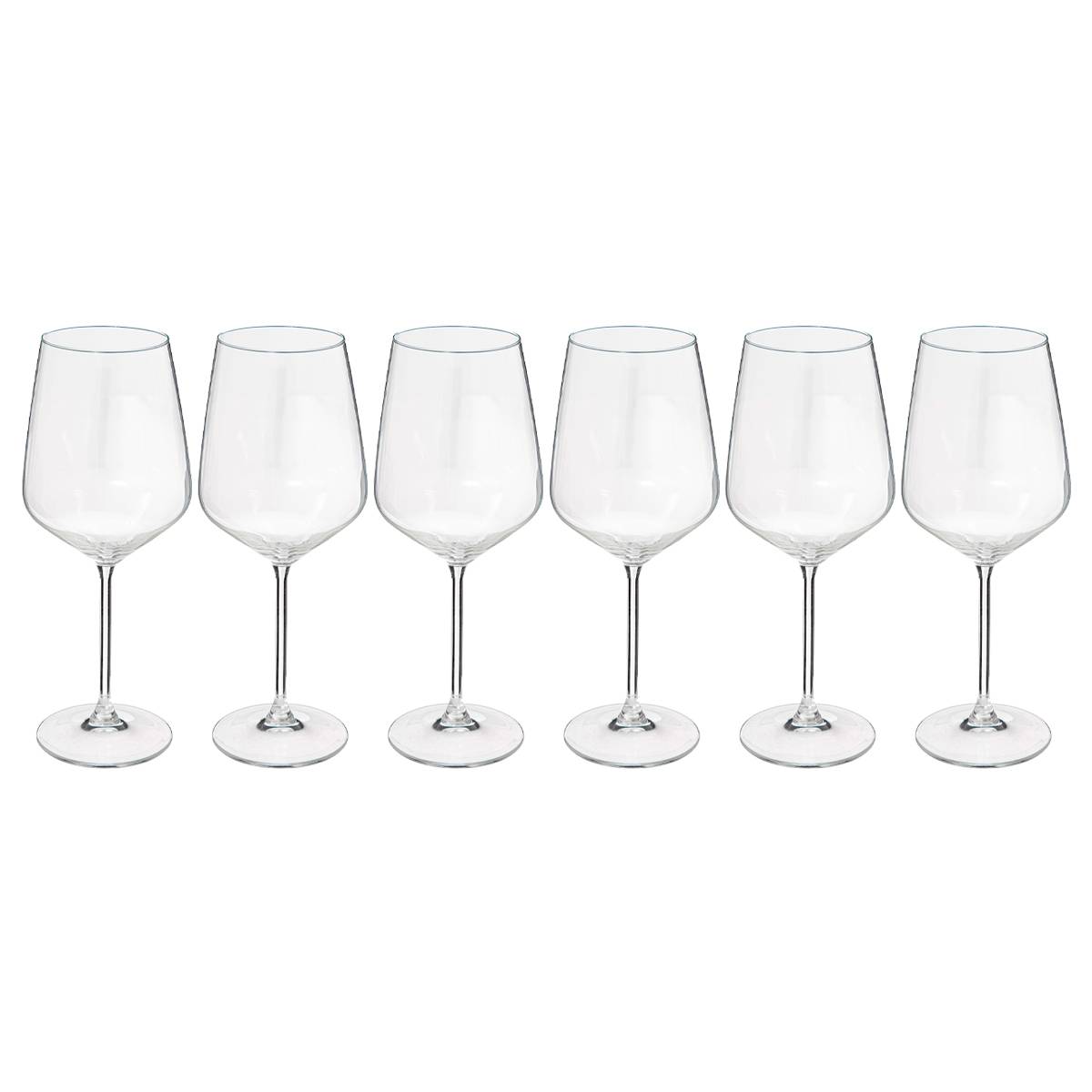 Set of 6 tasting glasses "Nora" 650 ml, Transparent