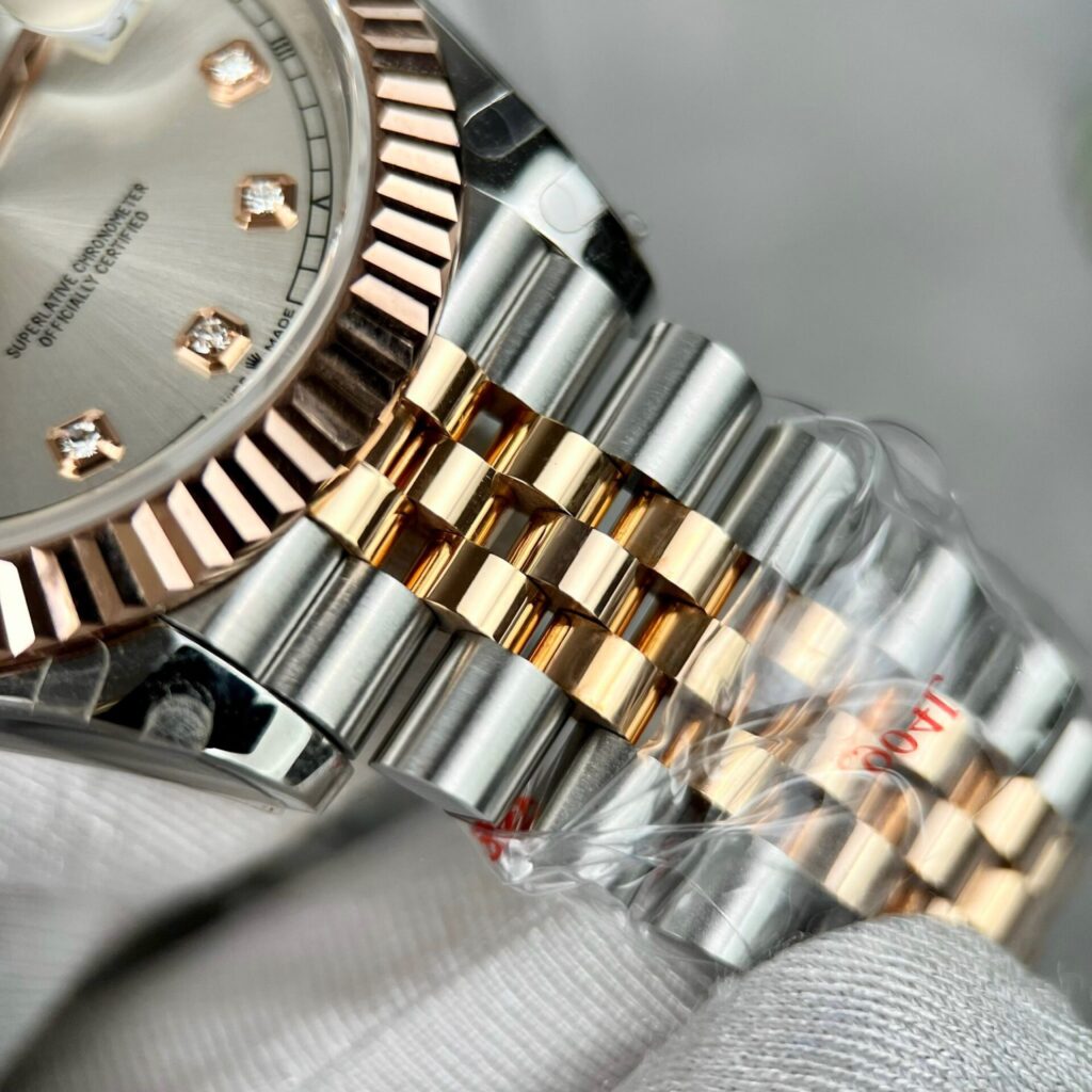 Rolex Replica Watch DateJust 126331 Gold Wrapped Sliver Dial GM Factory 41mm - Top club