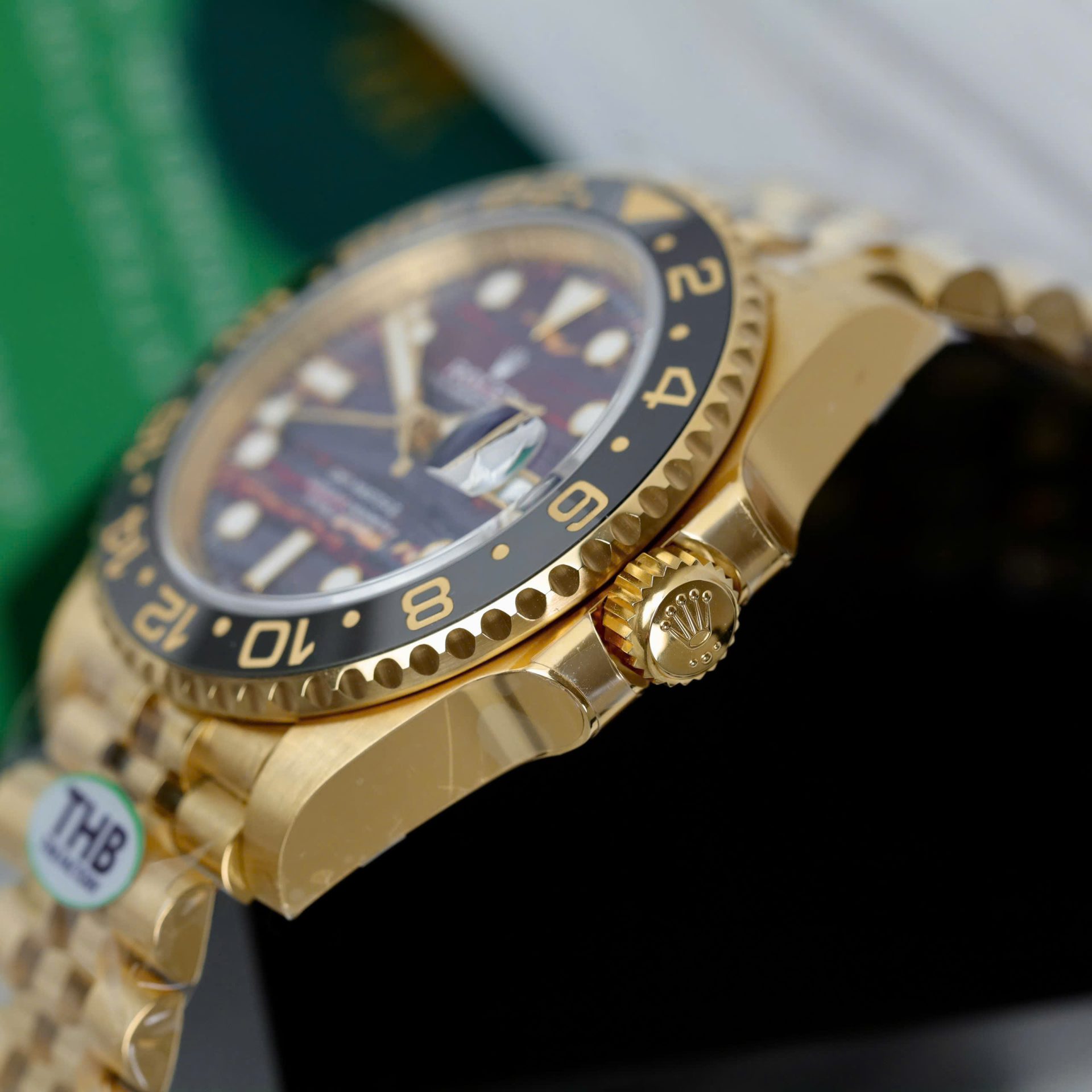 Rolex GMT-Master II 126718GRNR Replica Watch Tiger Eye Stone Dial THB Factory 40mm - Top club