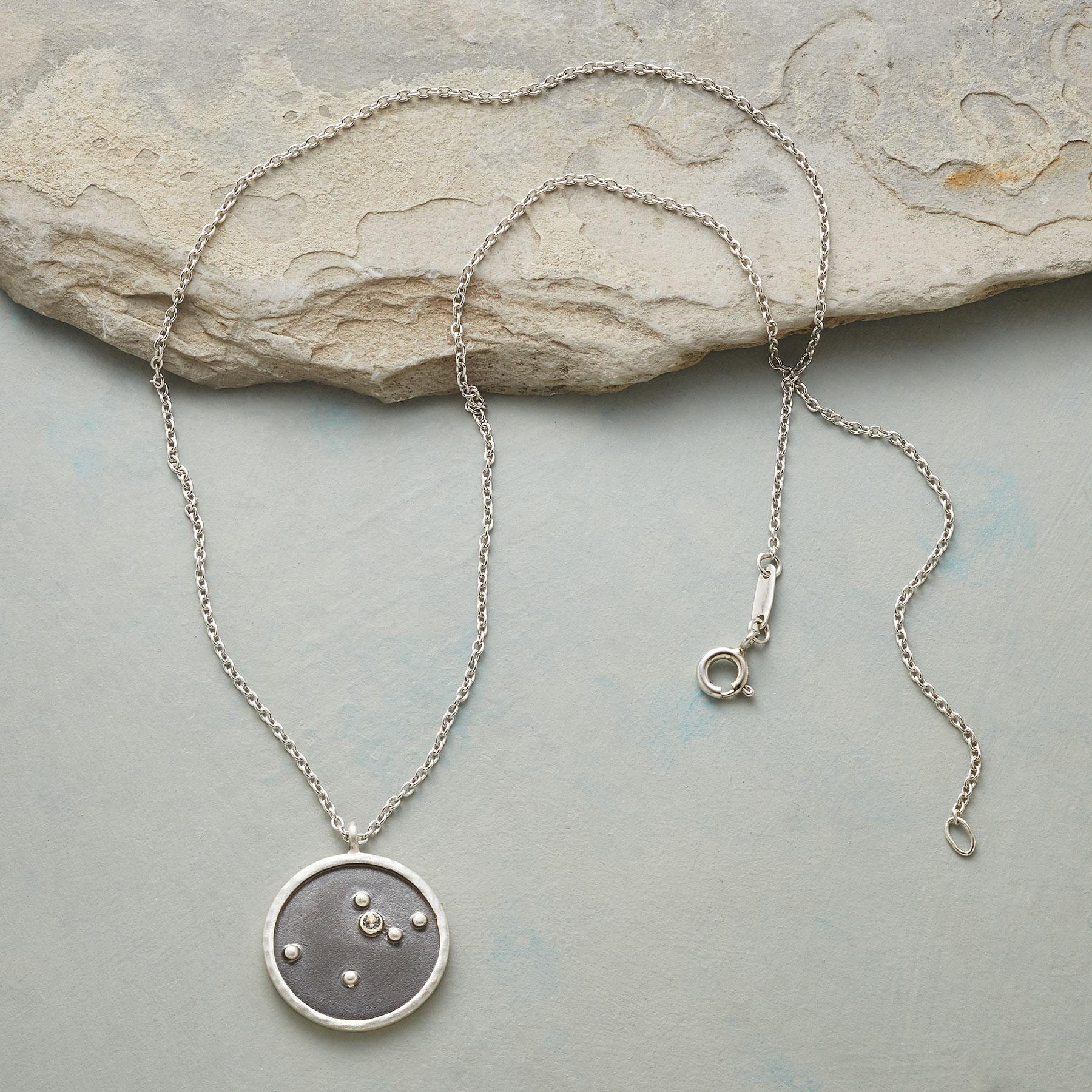 Silver Zodiac Constellation Necklace - Sundance Clothing