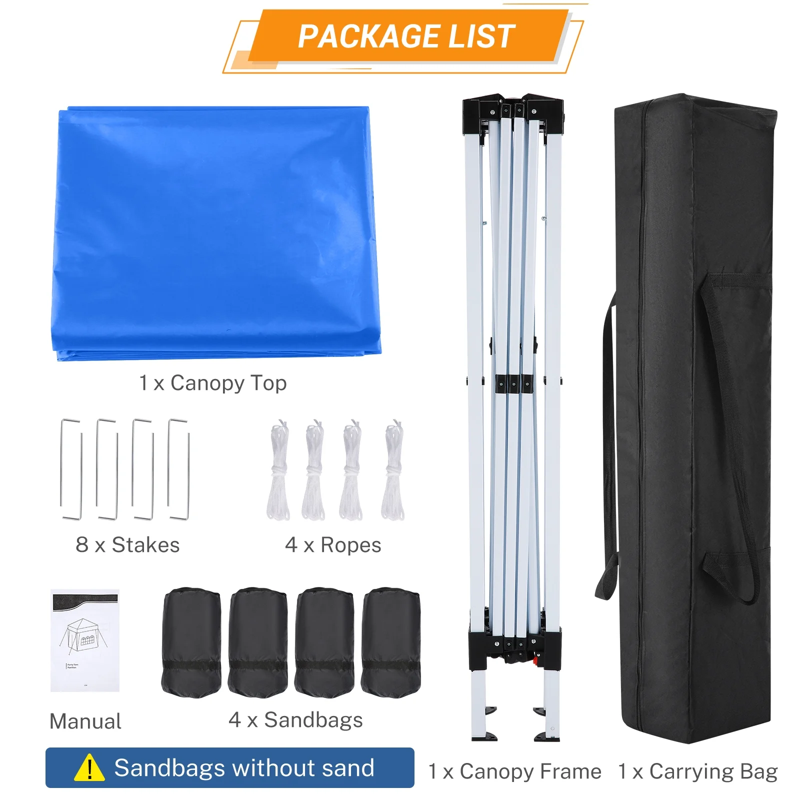 SANOPY 10'x10' EZ Pop Up Canopy Tent Outdoor Party Instant Shelter Portable Folding Beach Canopy with 4 Sandbag & Carrying Bag, Black - Image 70