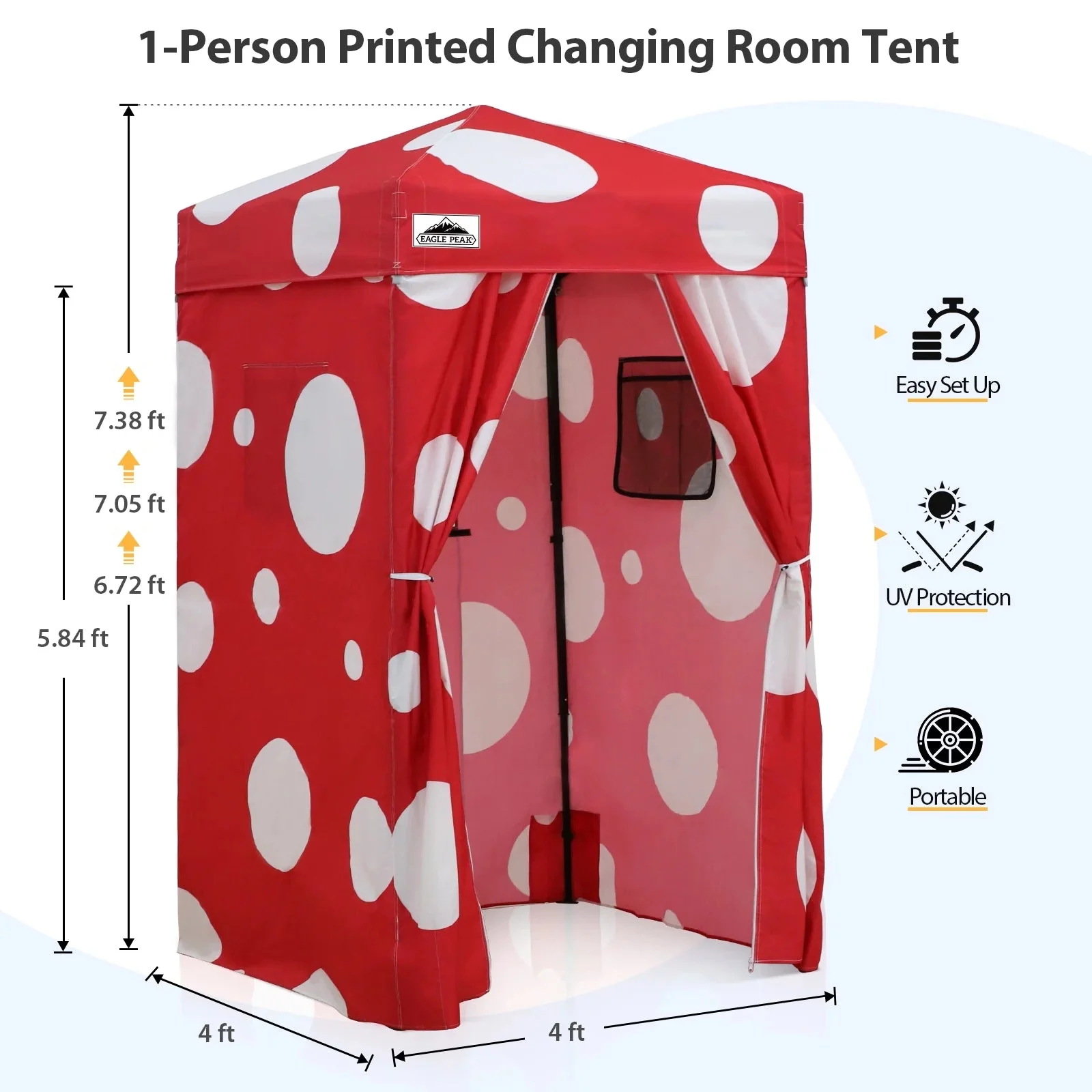 EAGLE PEAK Ultra Compact 4 ft x 4 ft Pop-Up Changing Room Canopy - Flex - Image 150 EAGLE PEAK Ultra Compact 4 ft x 4 ft Pop-Up Changing Room Canopy - Flex - Image 150