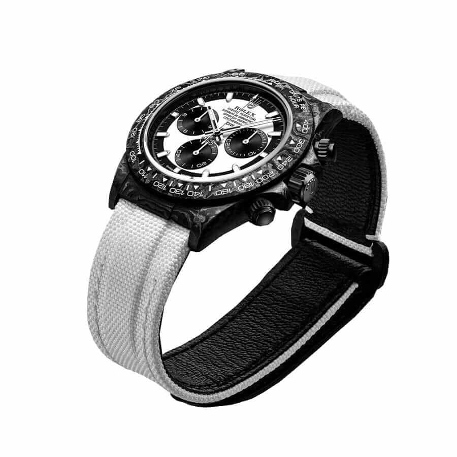 Rolex Daytona Carbon Cosmograph Cream Dial 4130CR Replica - Elite Watch Atelier