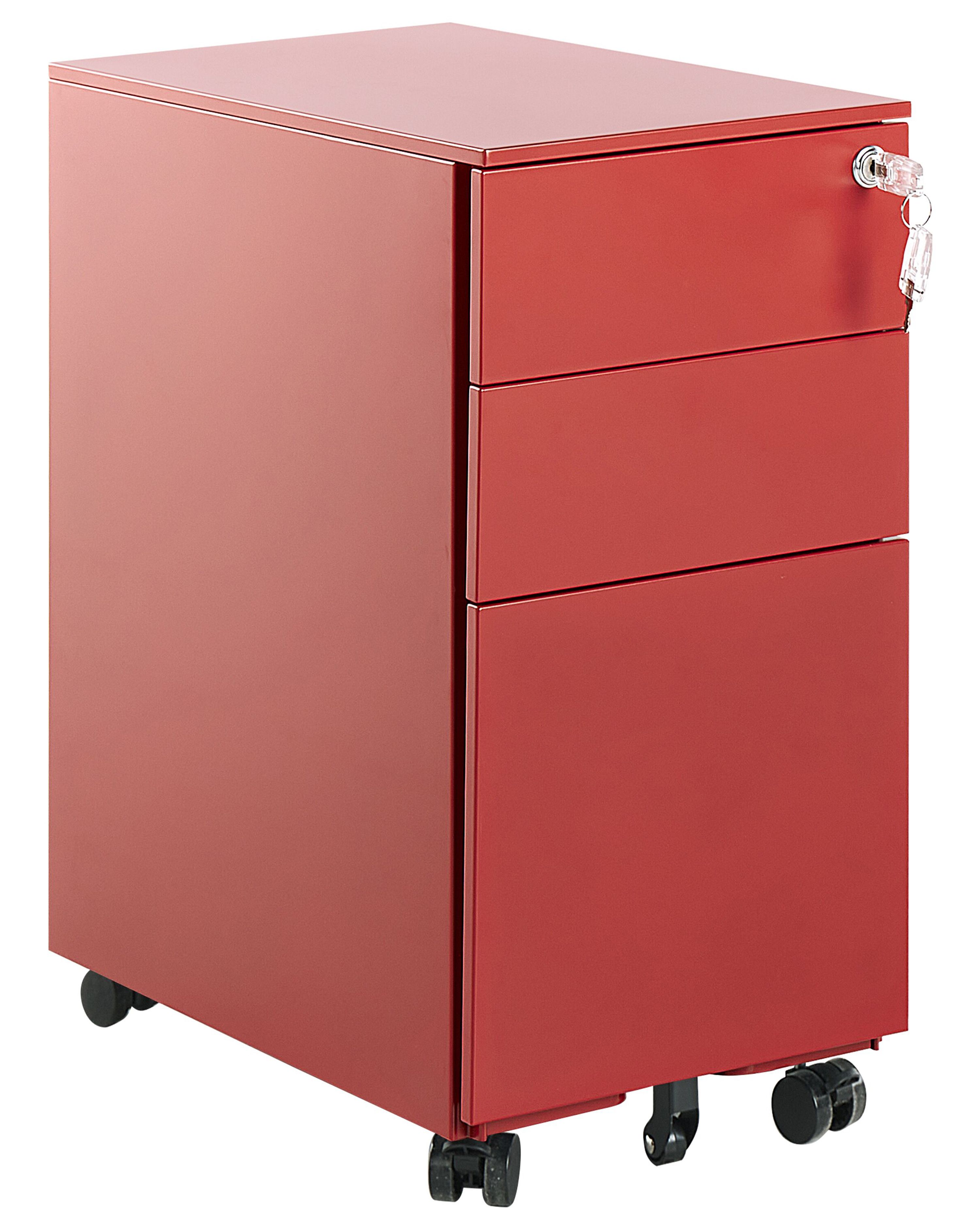 Storage Unit BOLSENA Metal Red